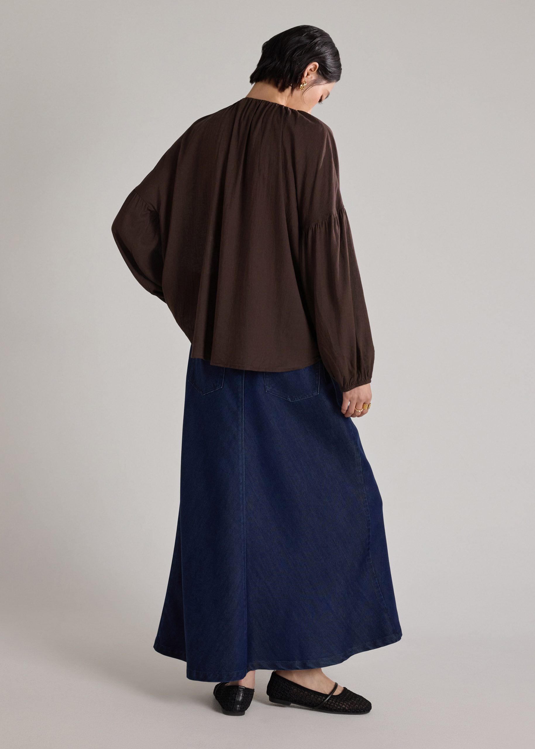 Relaxed Poet Sleeve Blouse - Image 4