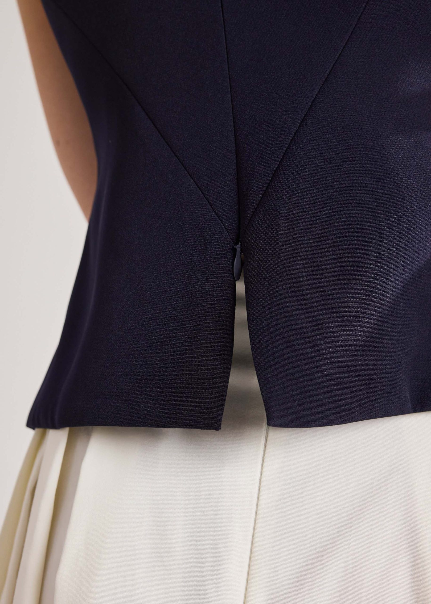 Crepe Draped Pleat Top - Image 19