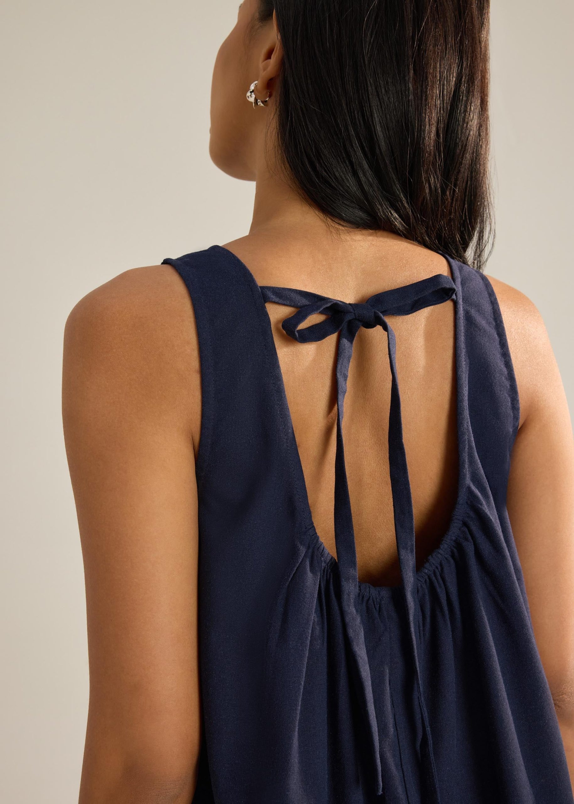 Back Tie A-Line Romper - Image 9