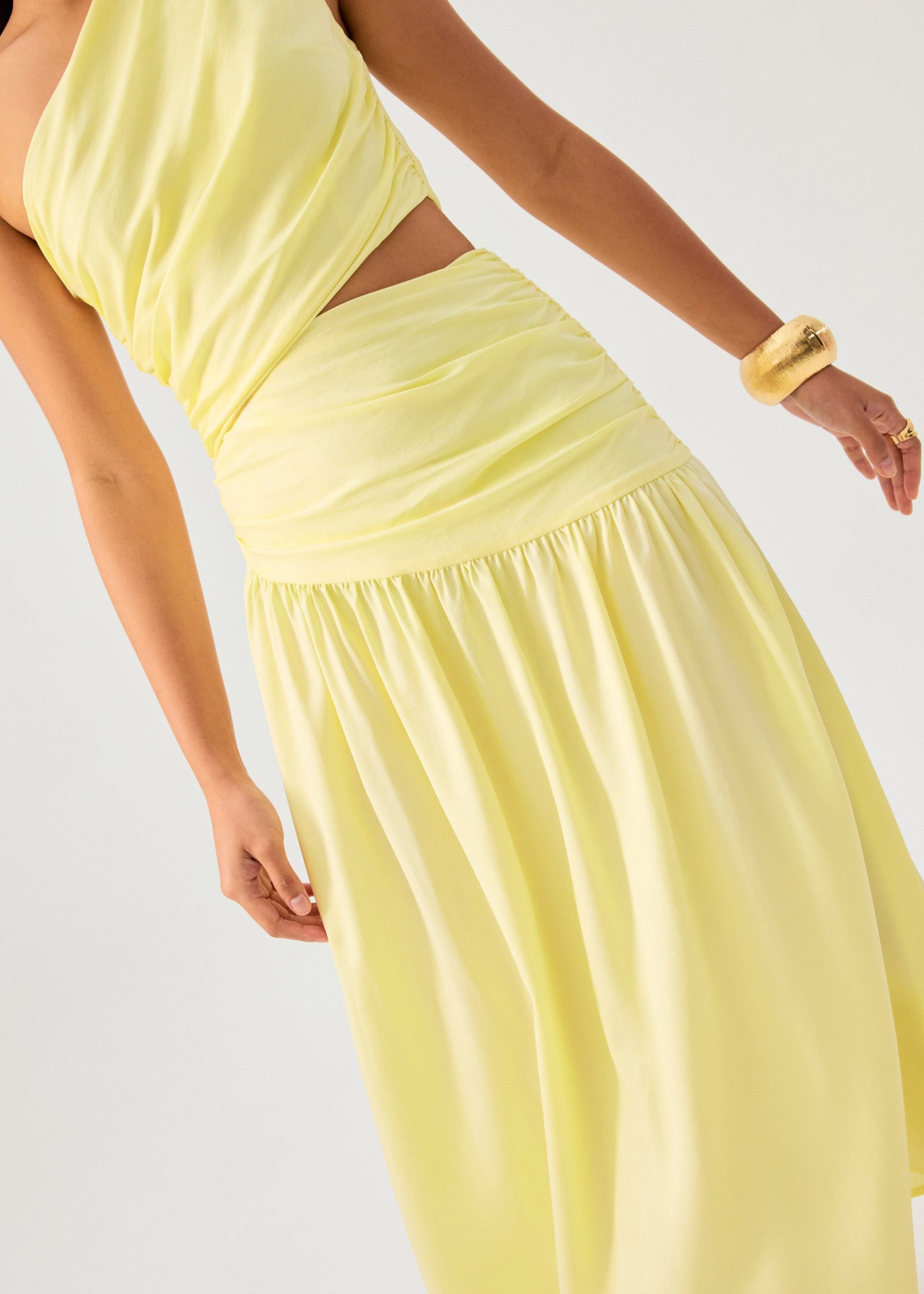 Lyocell Cut Out Toga Fit & Flare Maxi Dress - Image 22