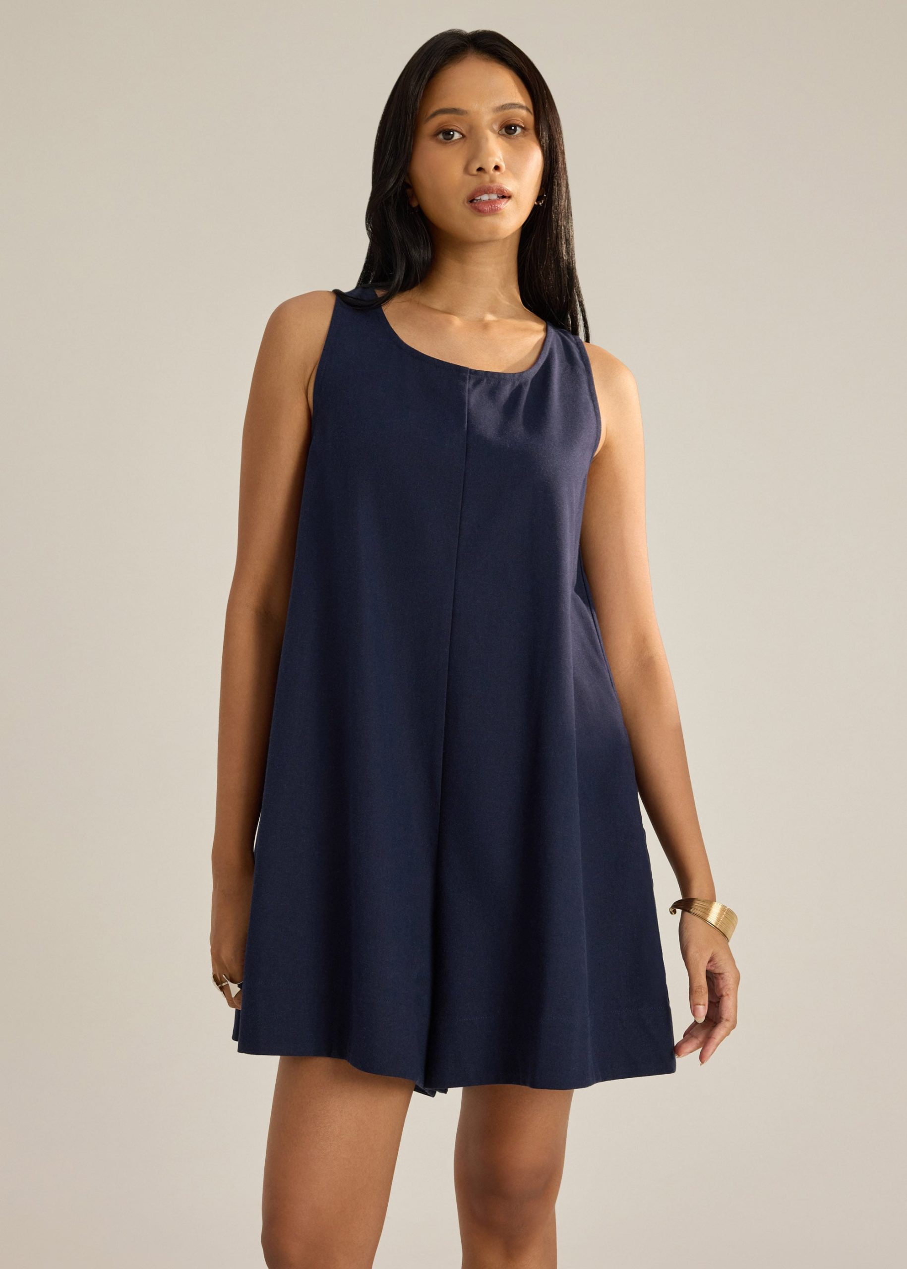 Back Tie A-Line Romper - Image 7