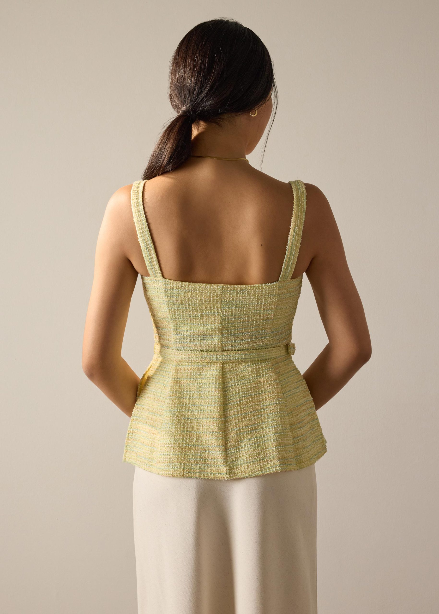 Patty BraFree by LB Stretch Tweed Fitted Top - Image 13