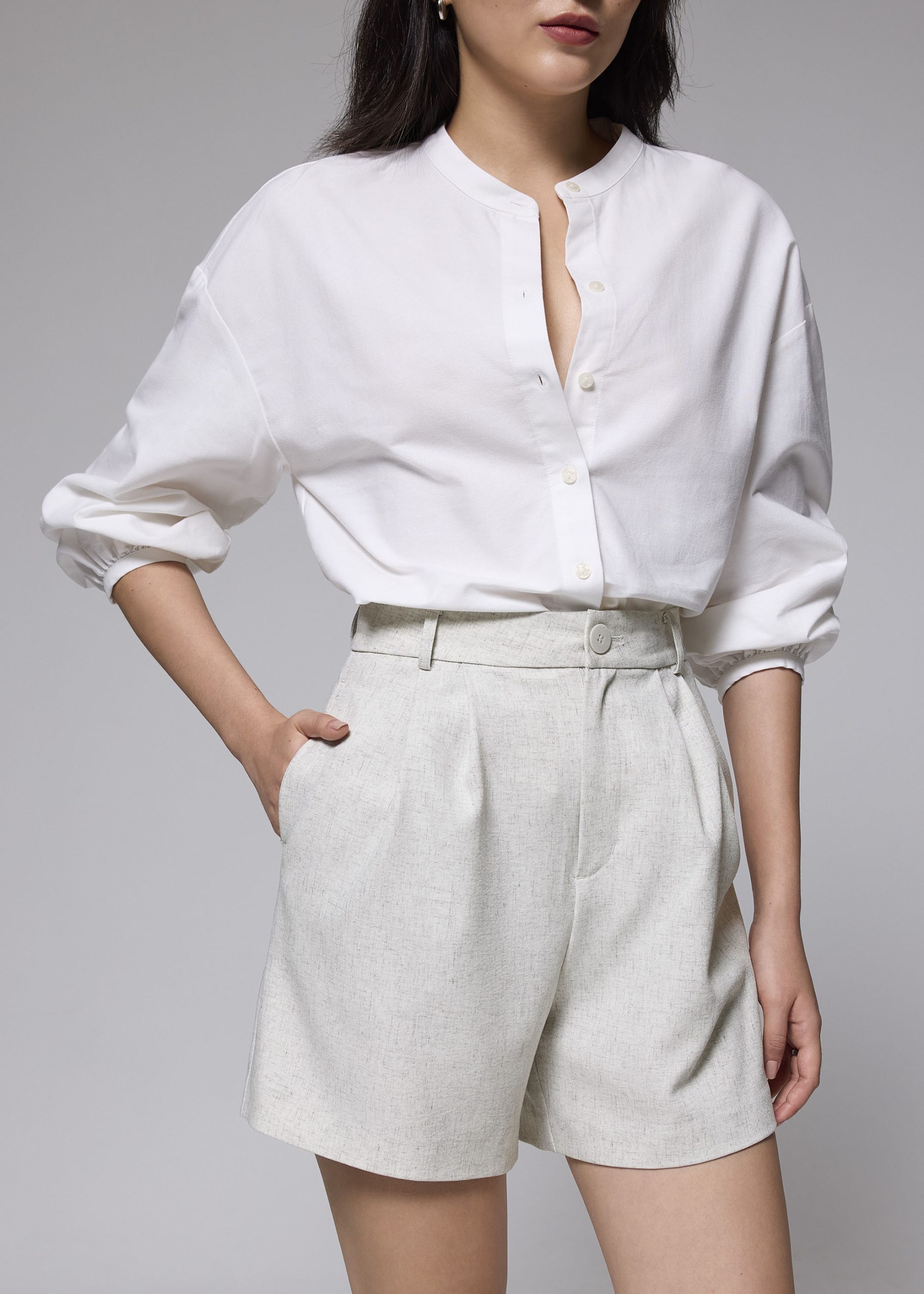 High Waist A-line Shorts - Image 2