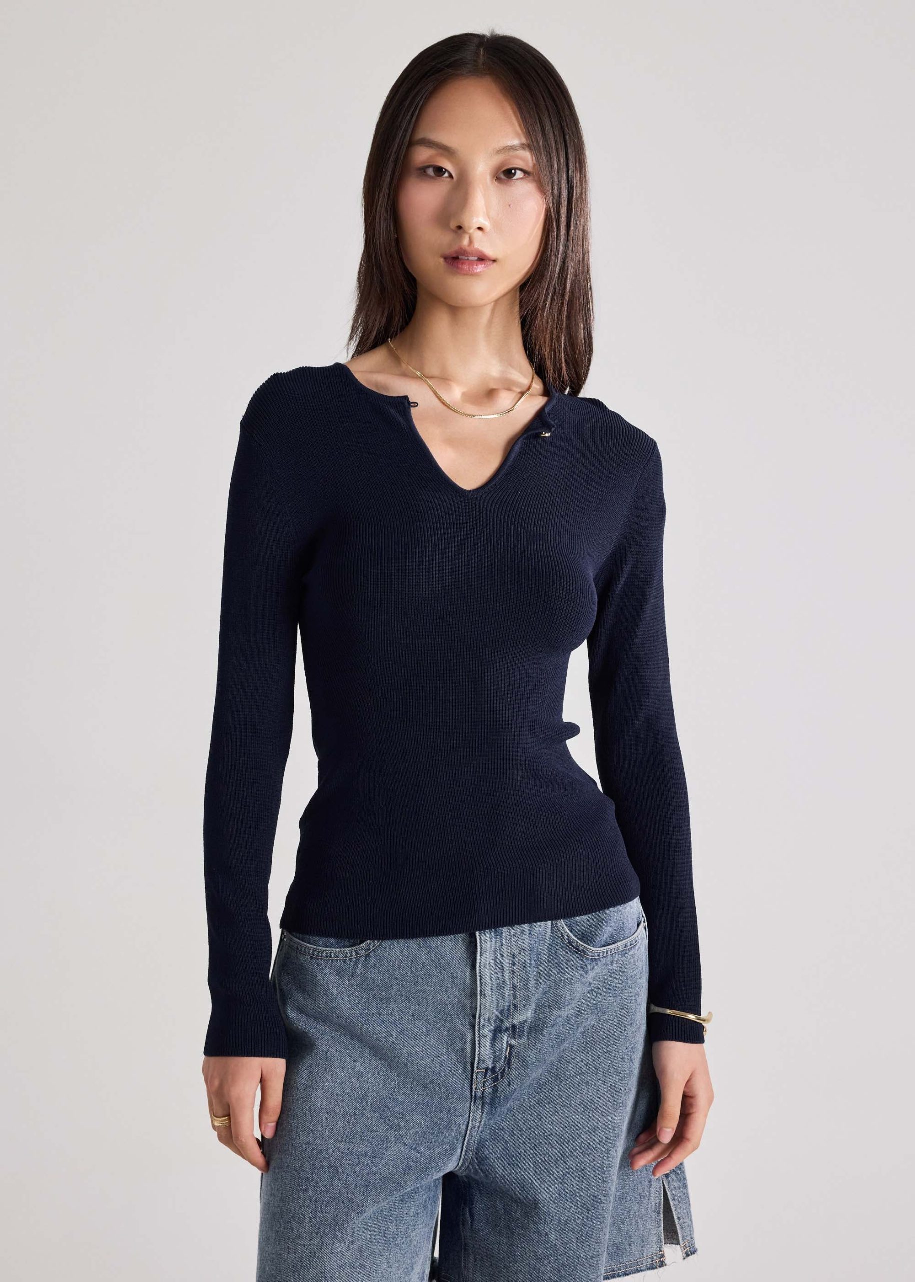 Knit Keyhole Top - Image 2