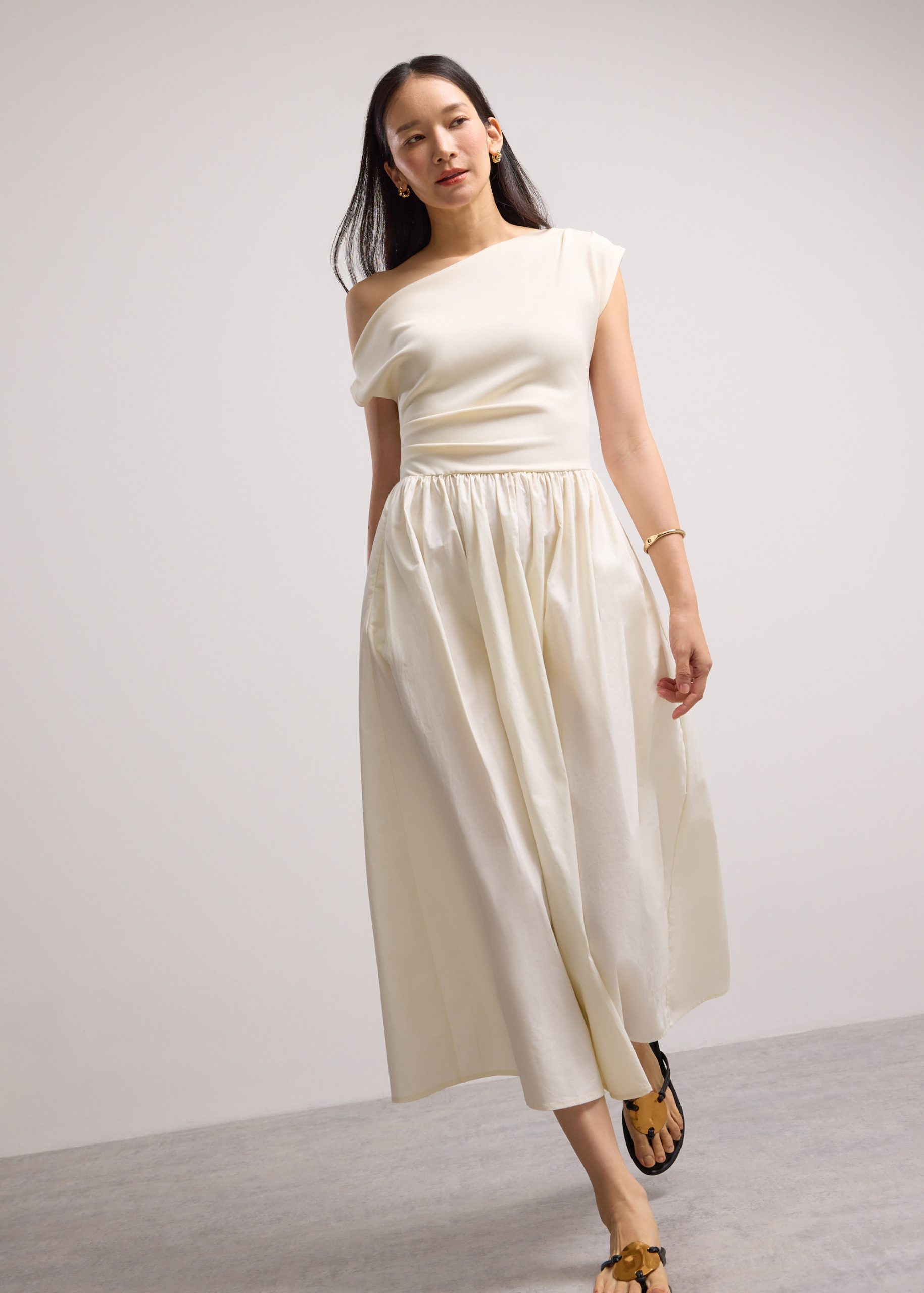 Asymmetric Fit & Flare Midaxi Dress - Image 11