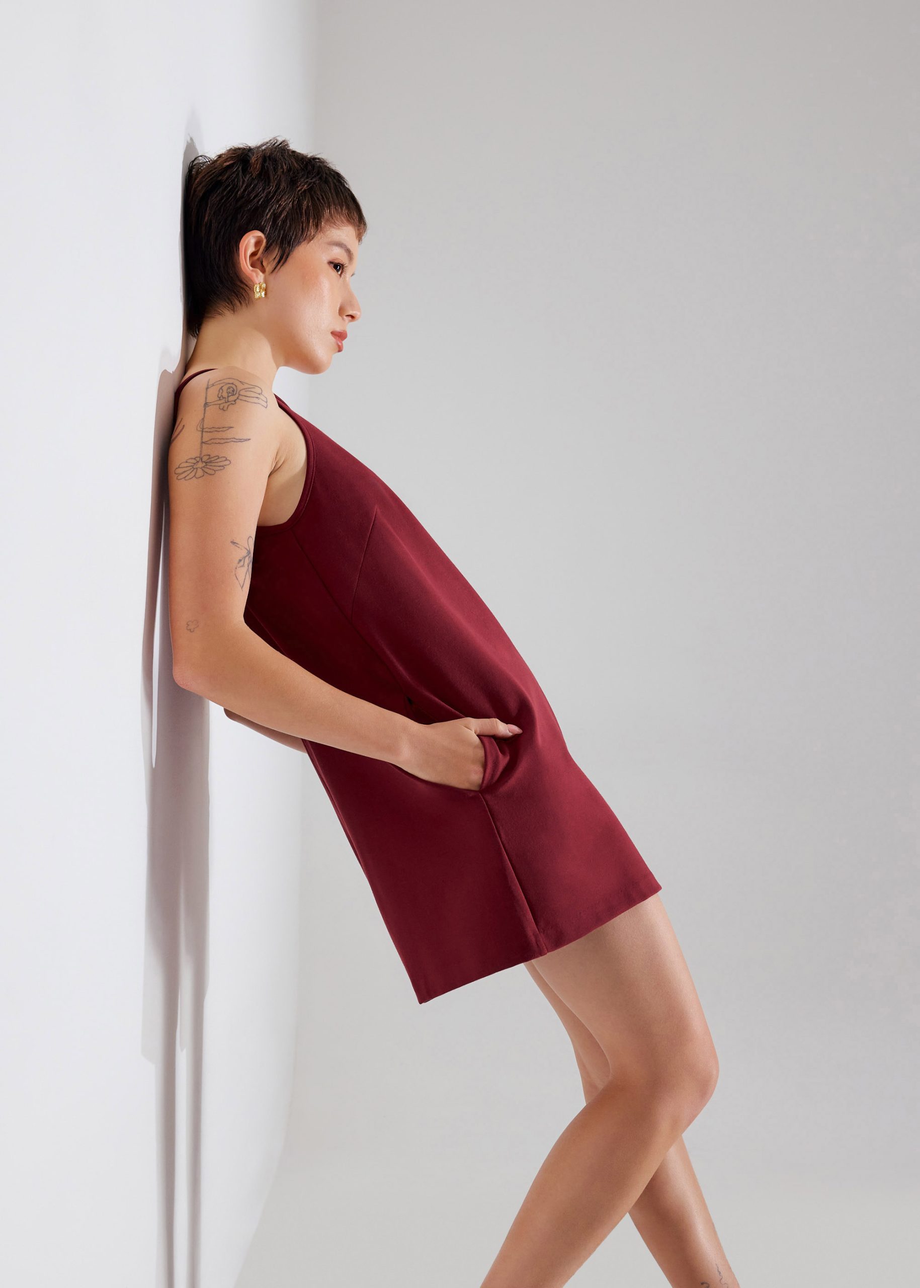 Round Neck A-line Romper - Image 9