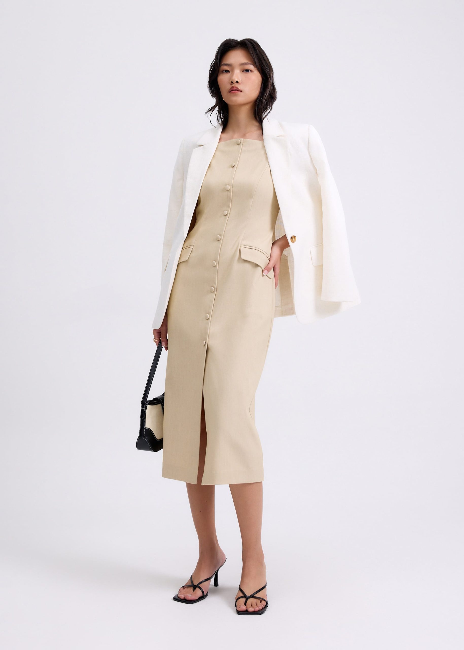 Azalea Straight Neck Column Midaxi Dress - Image 7