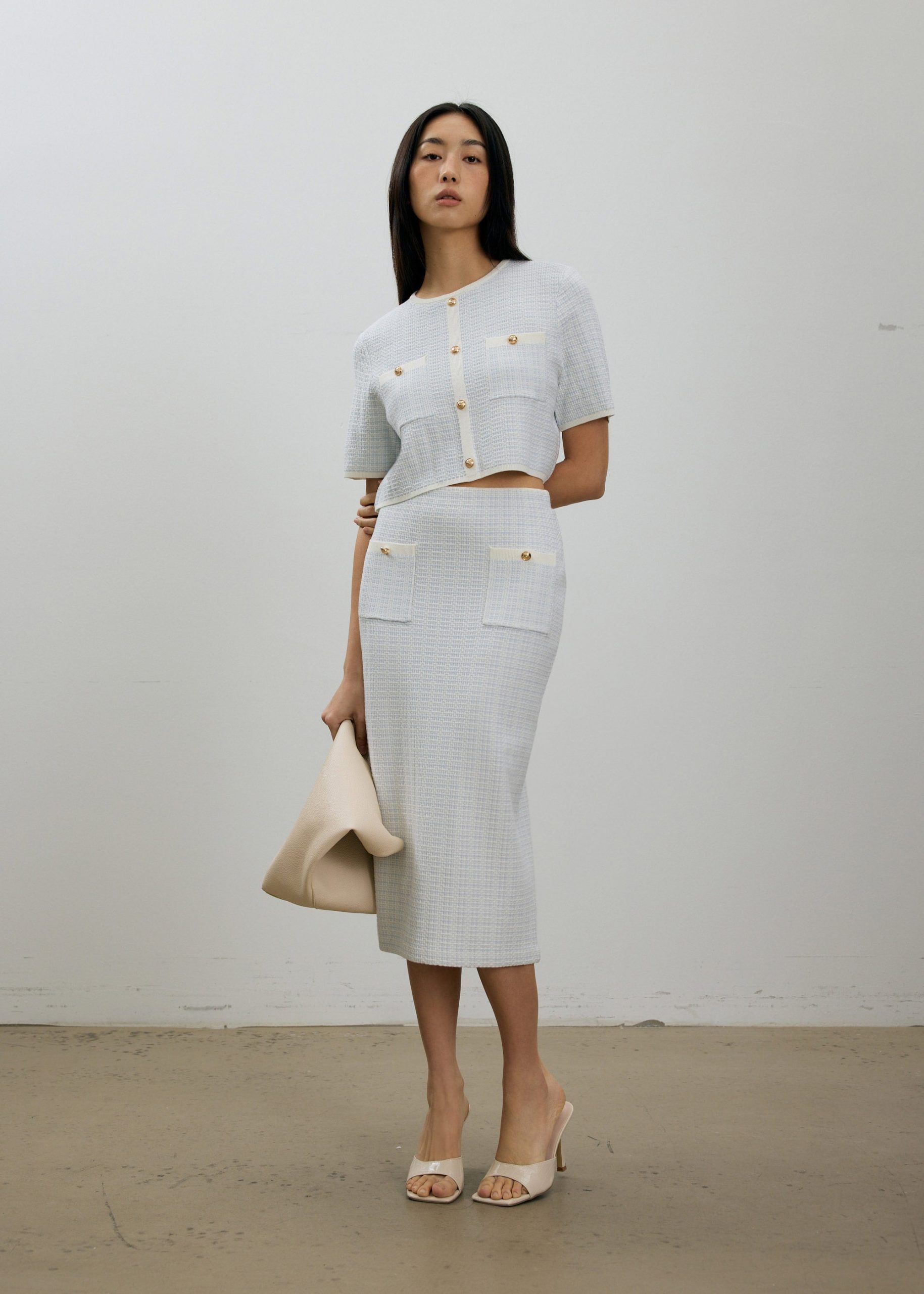 Yoko Textured Knit Boxy Top - Image 11