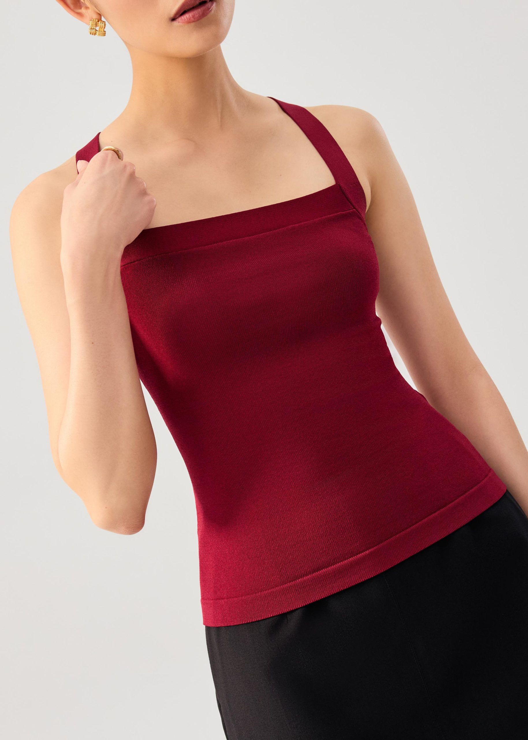 Tola Knit Cross Back Tank Top - Image 27