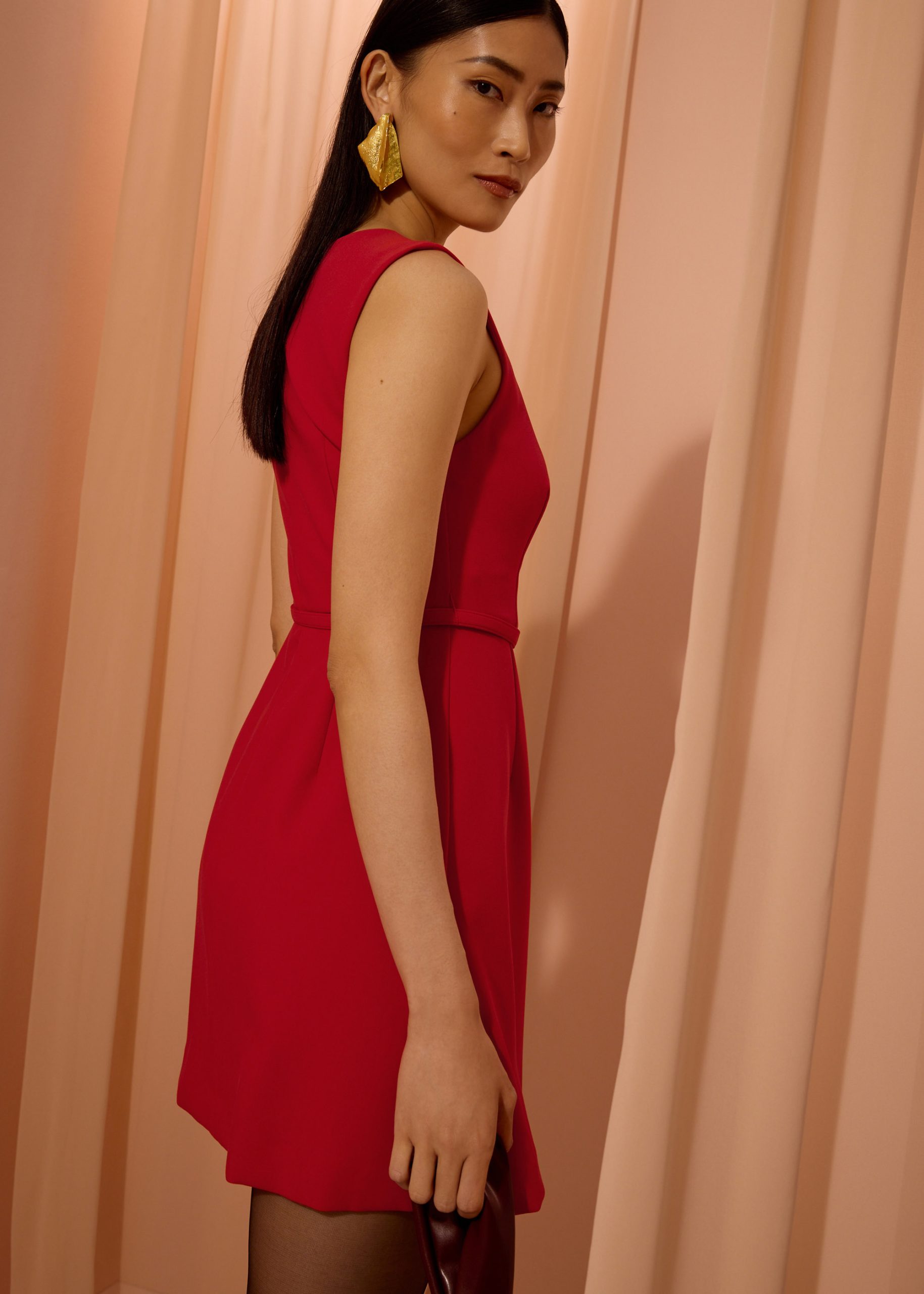 Sitti Belted A-Line Mini Dress - Image 14