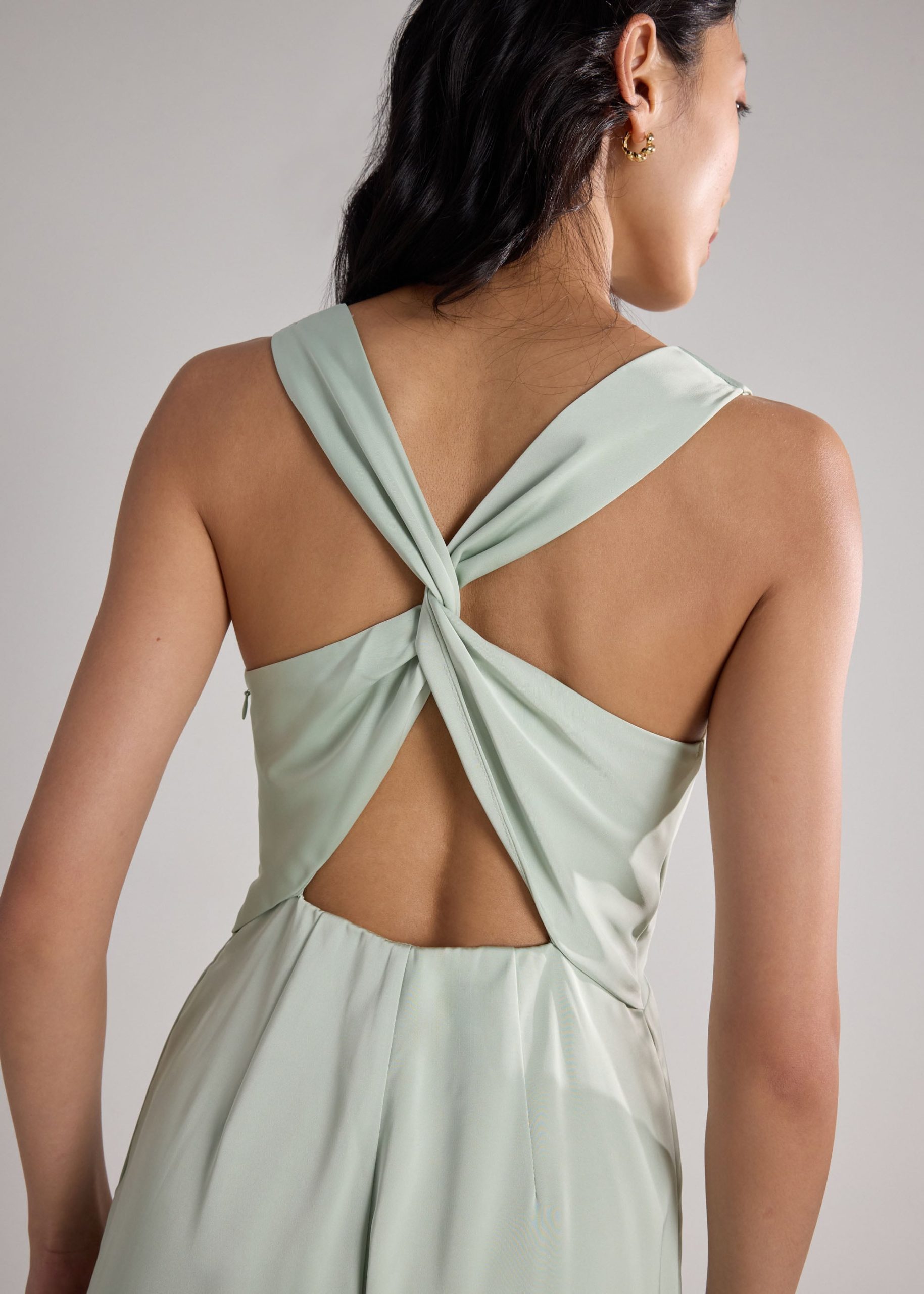 BraFree by LB Satin Cowl Neck Jumpsuit - Image 5