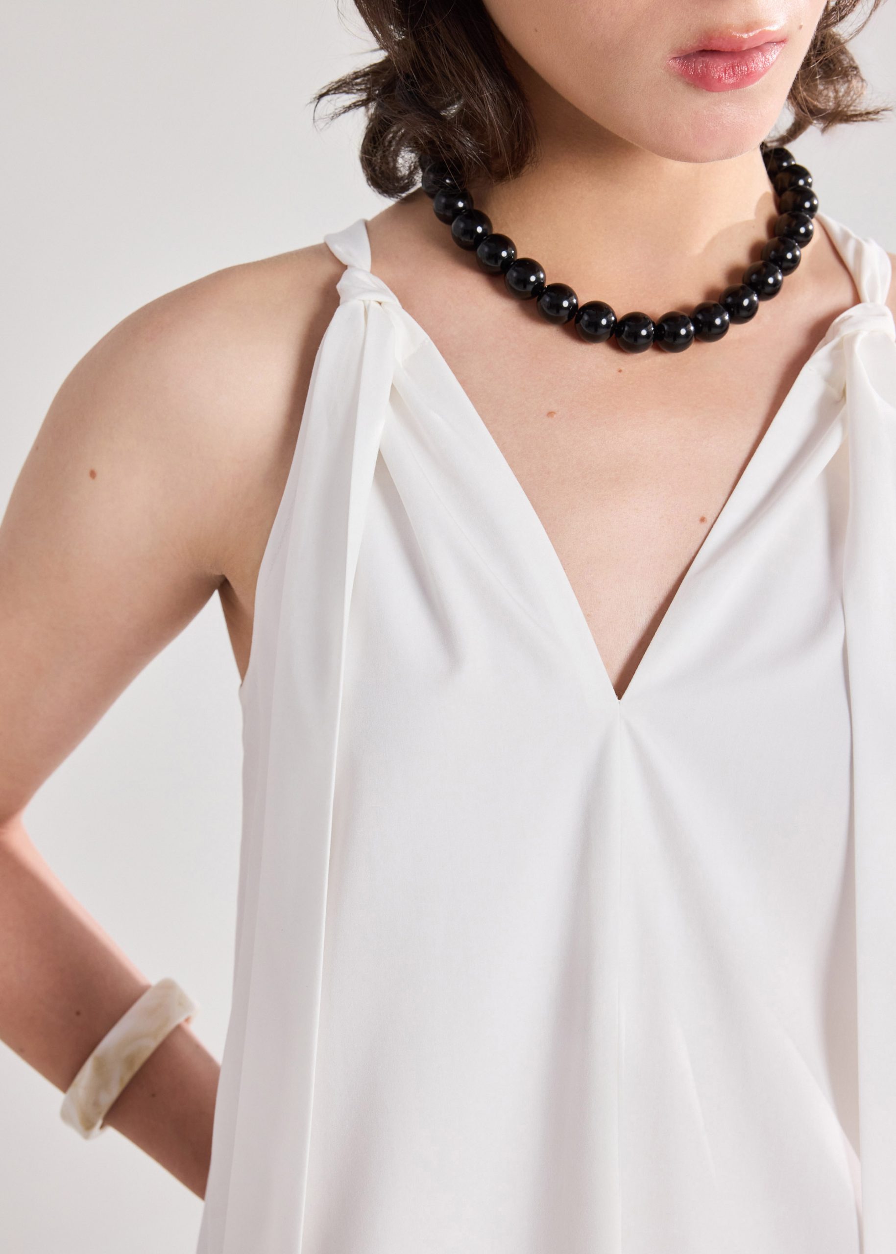 V-neck Trapeze Dress - Image 6