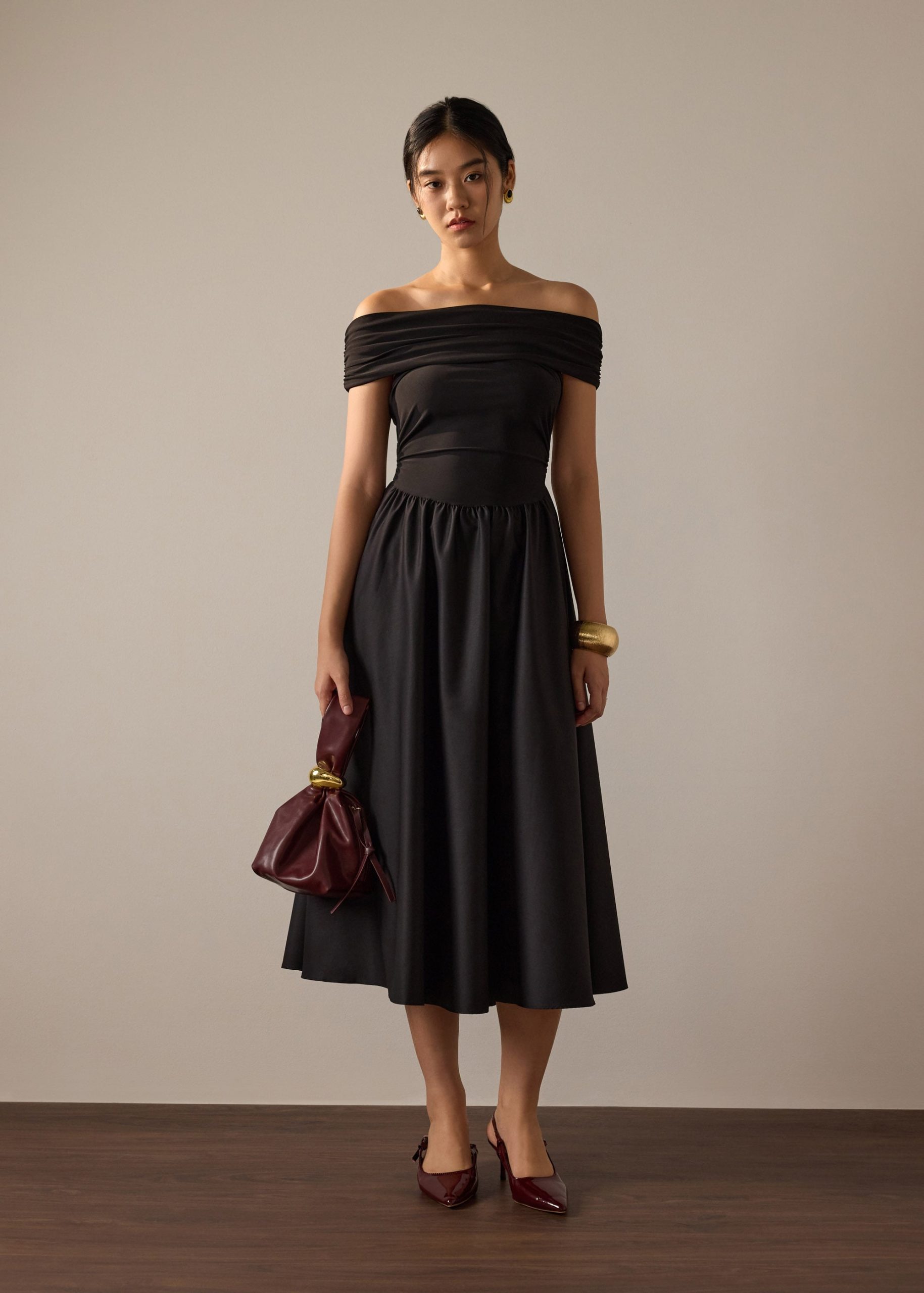 Fit & Flare Maxi Dress