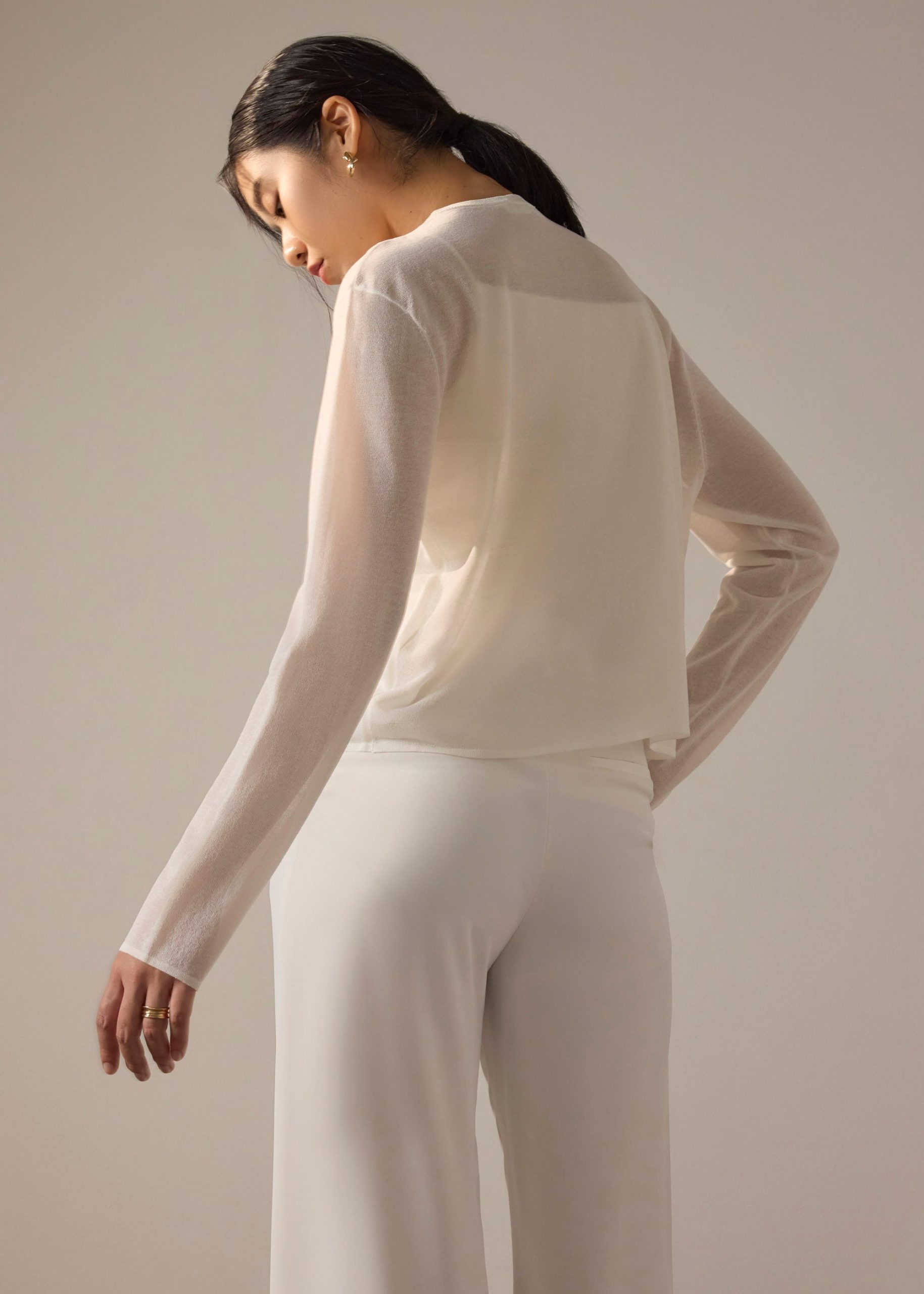 Rocio Sheer Knit Cardigan - Image 18