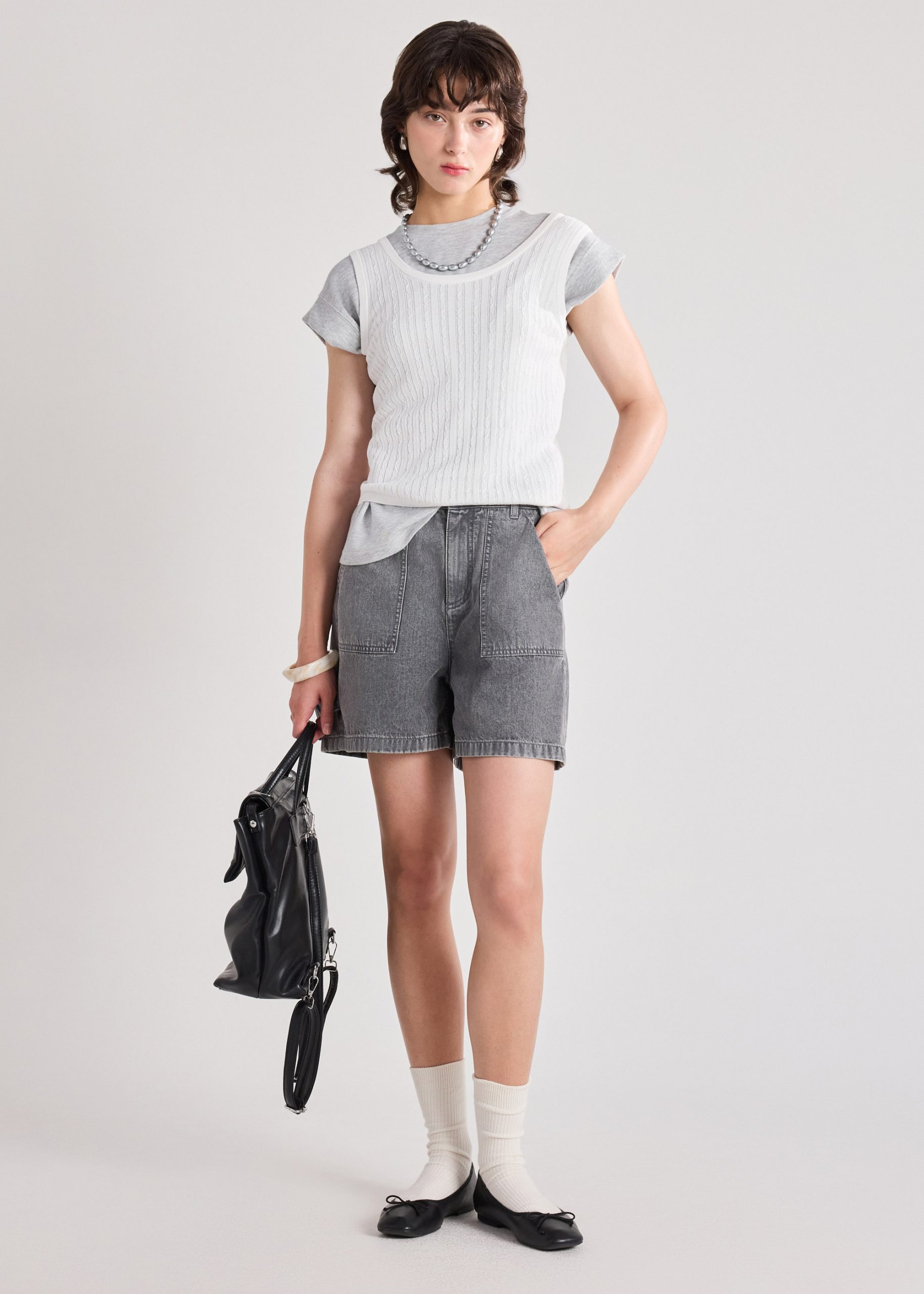 Denim Utility Shorts - Image 13