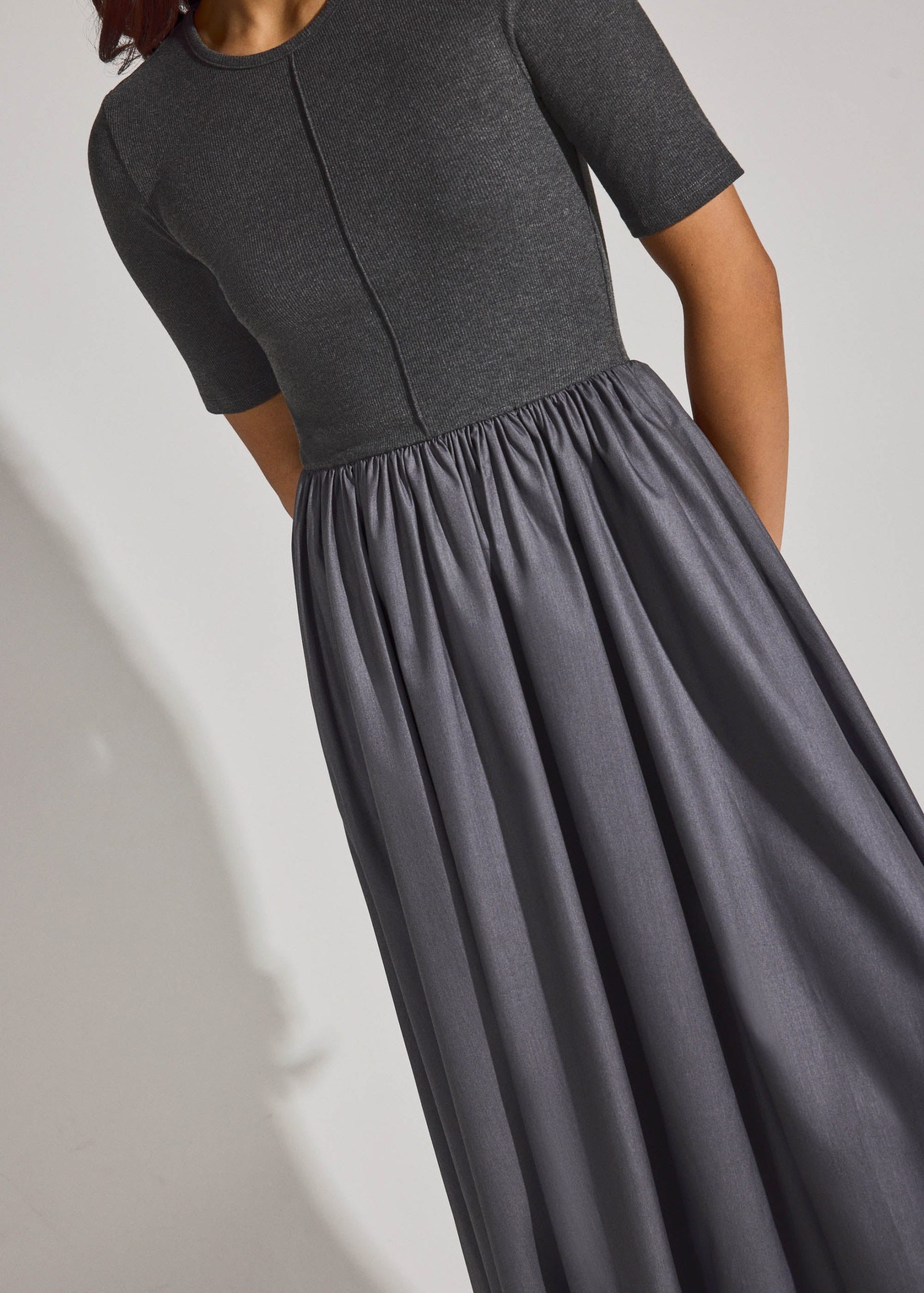 Jersey Fit & Flare Midaxi Dress - Image 8