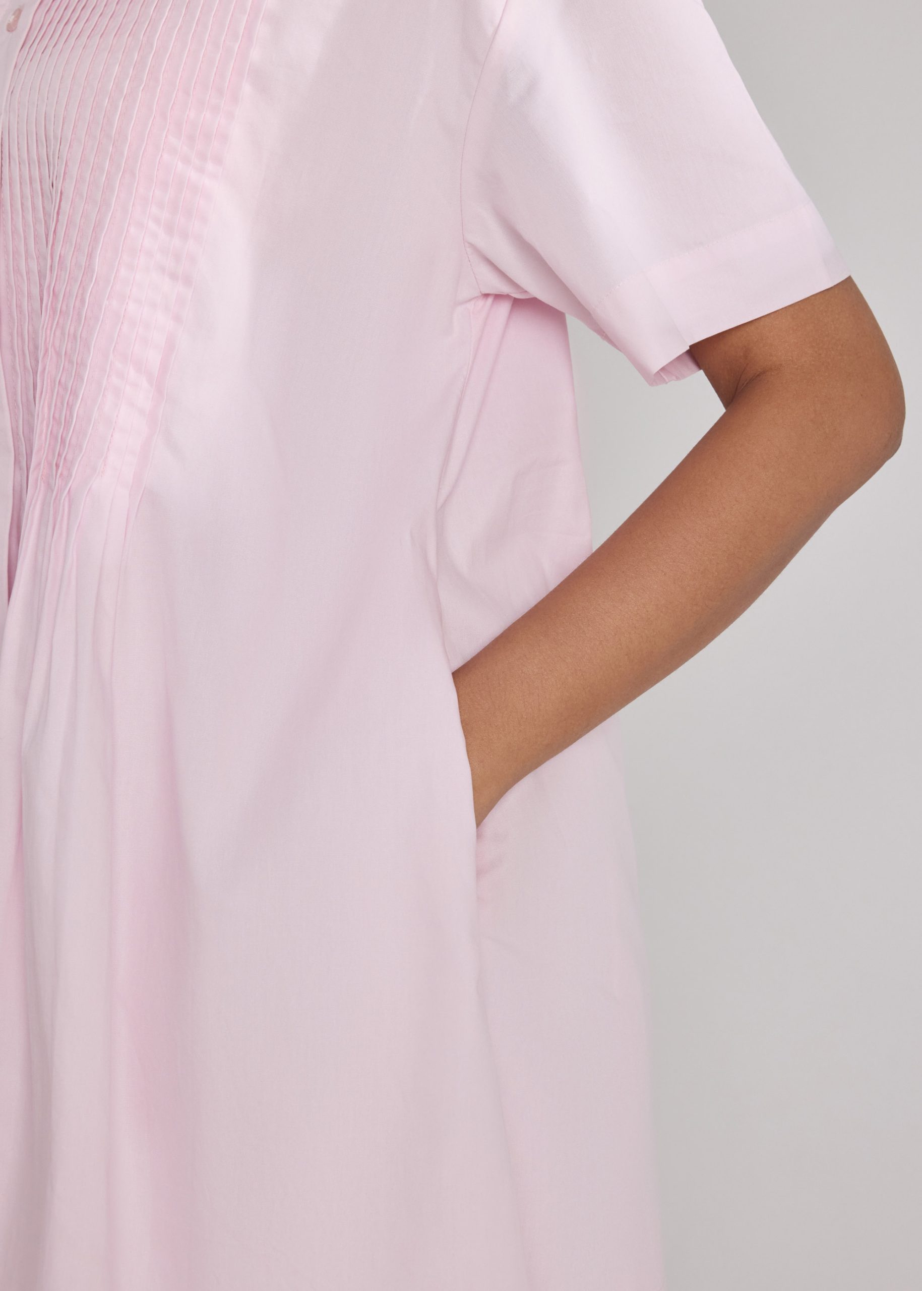 Cotton Pintuck Mini Dress - Image 12