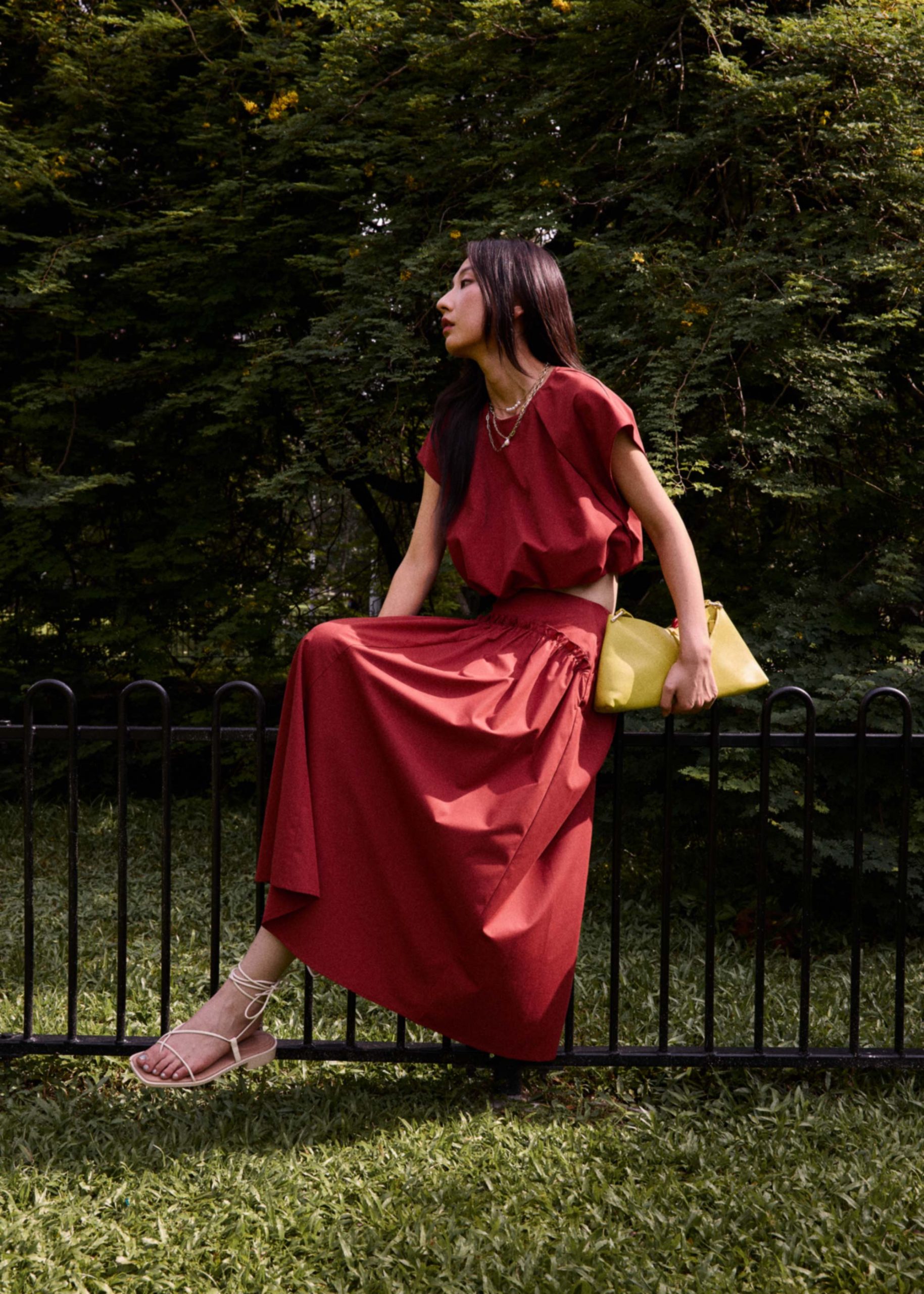 Poplin Floor Length Skirt - Image 7