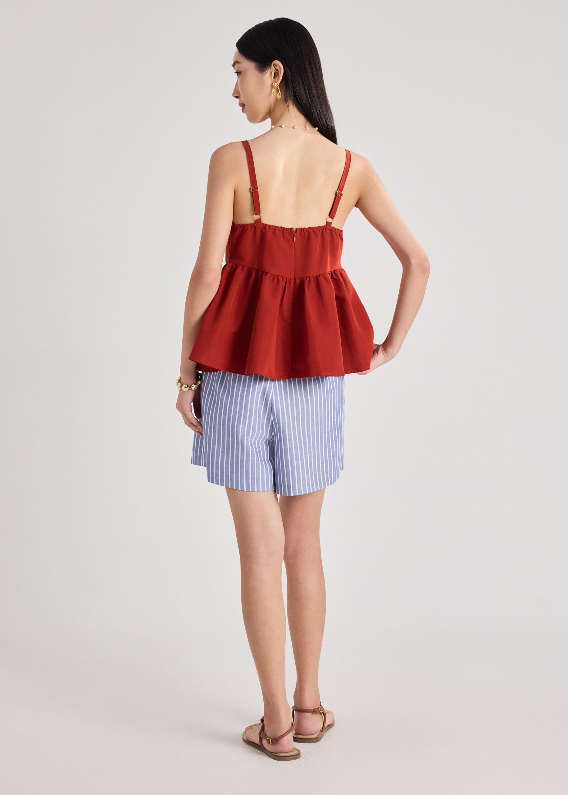 Babydoll Peplum Camisole - Image 10