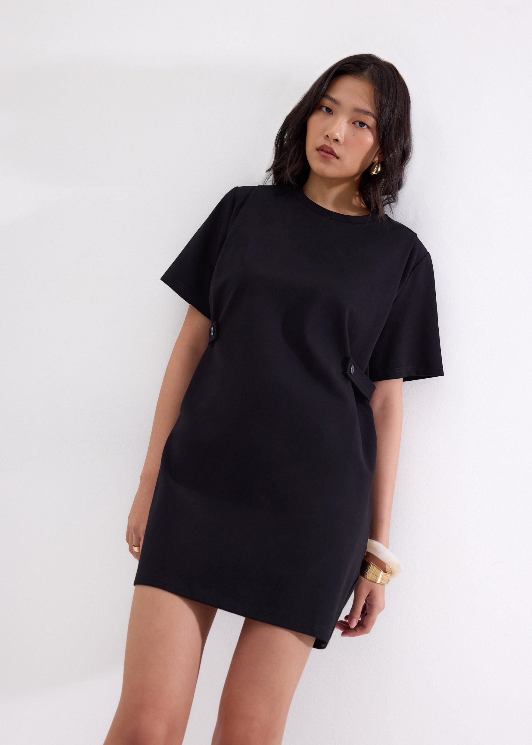 Hyacinth Round Neck A-line Mini Dress - Image 3