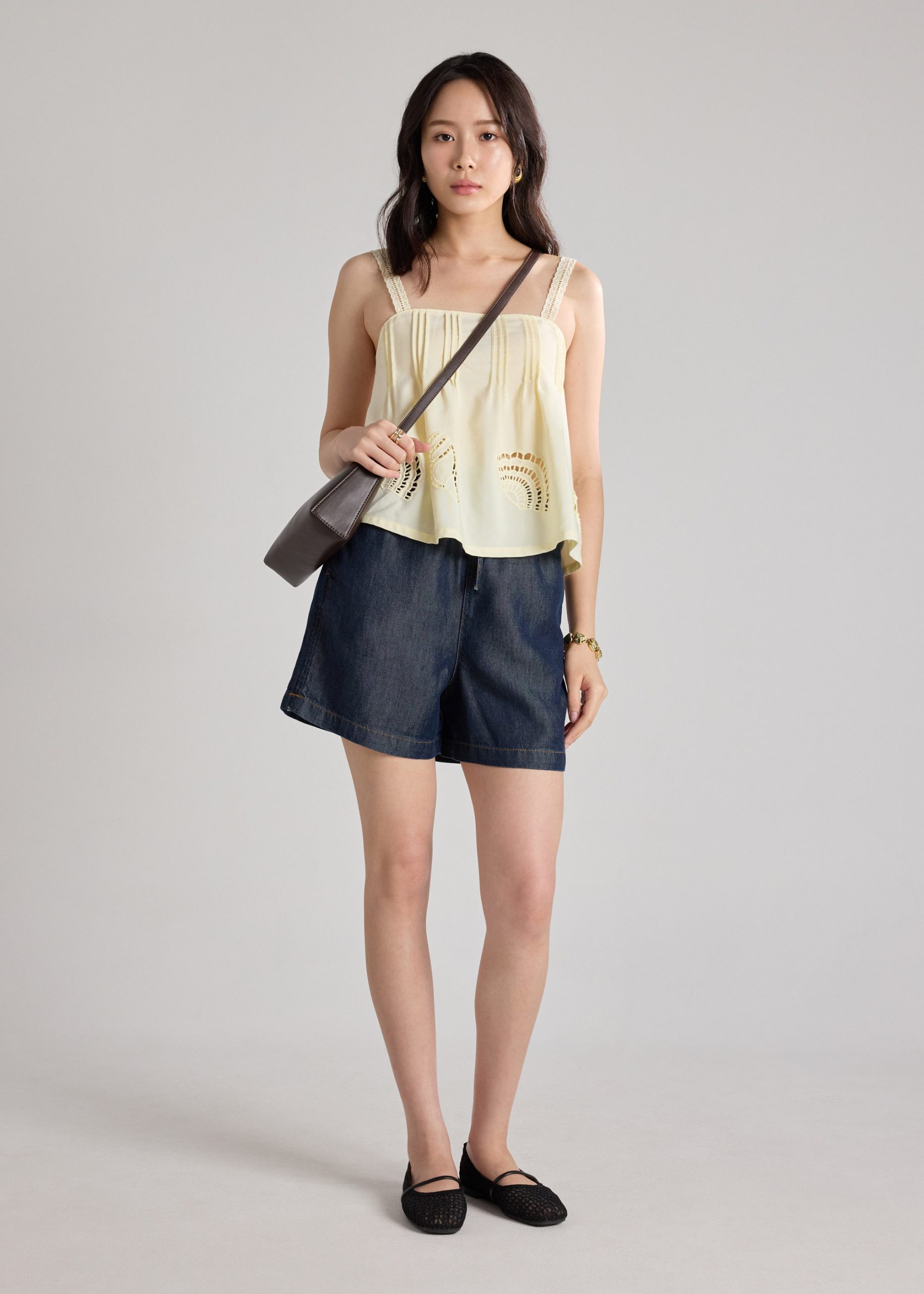 Relaxed Shell Top in Tidal Escape Broderie - Image 13
