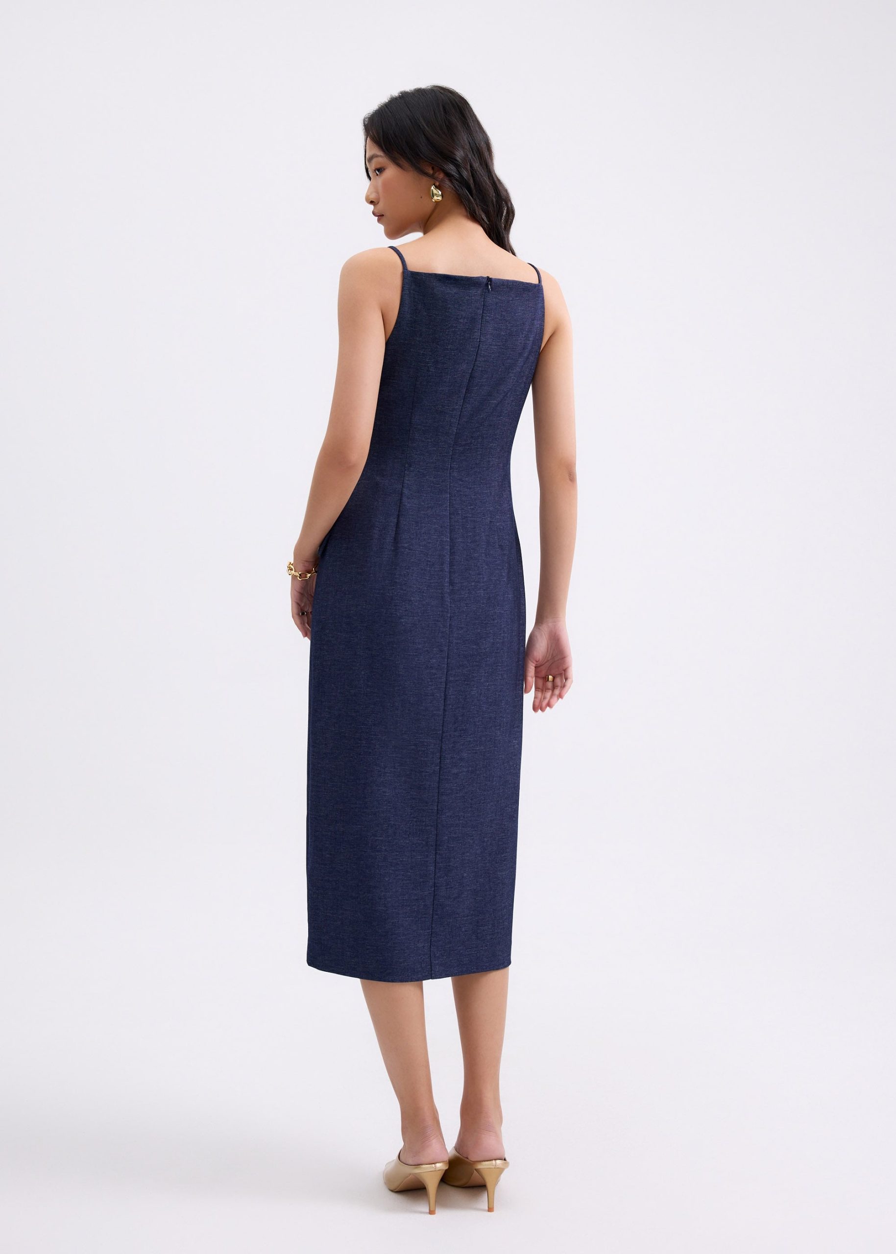 Azalea Straight Neck Column Midaxi Dress - Image 12