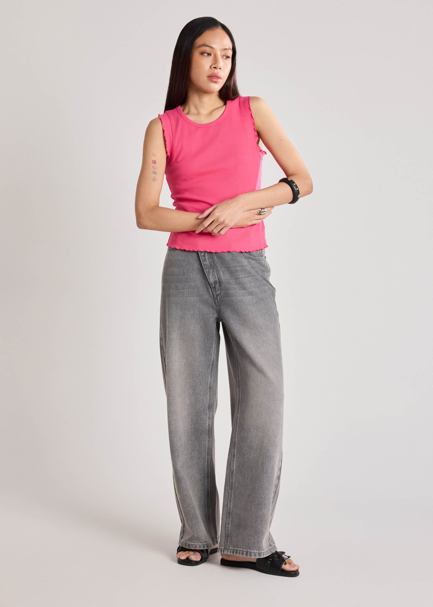 Ruffle Edge Ribbed Tank - Image 7