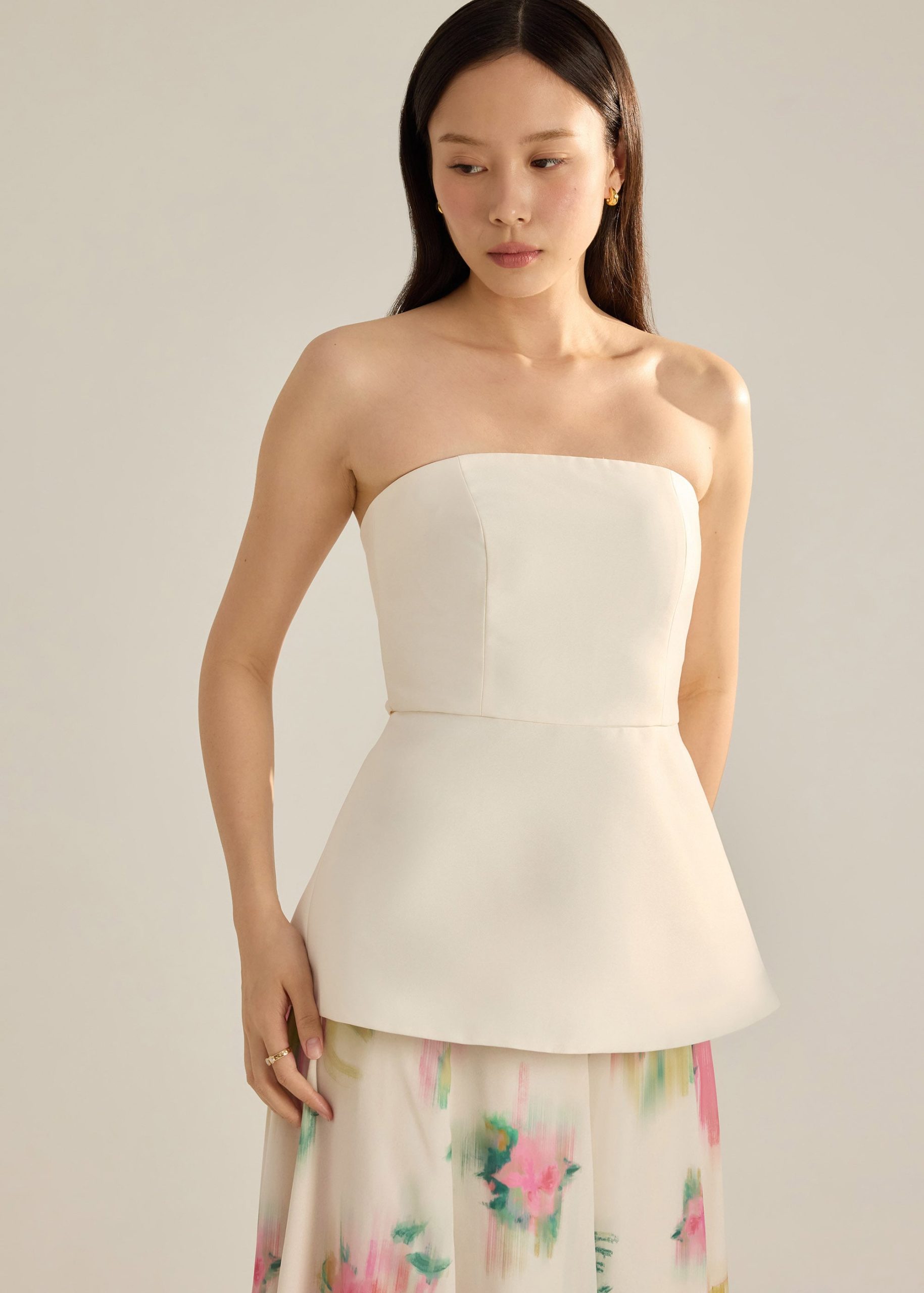 BraFree by LB Tube Top With Ribbon Tie