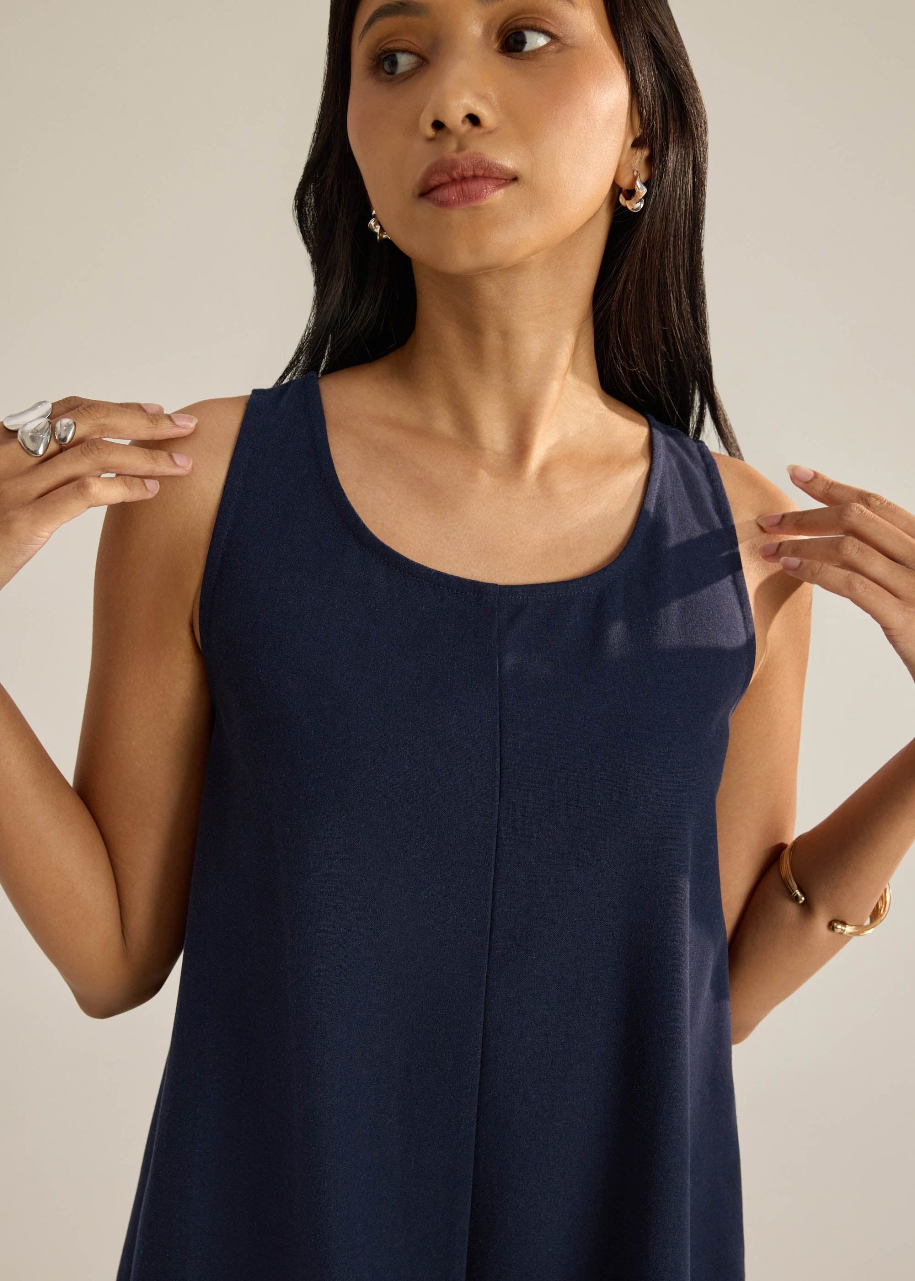 Back Tie A-Line Romper - Image 4