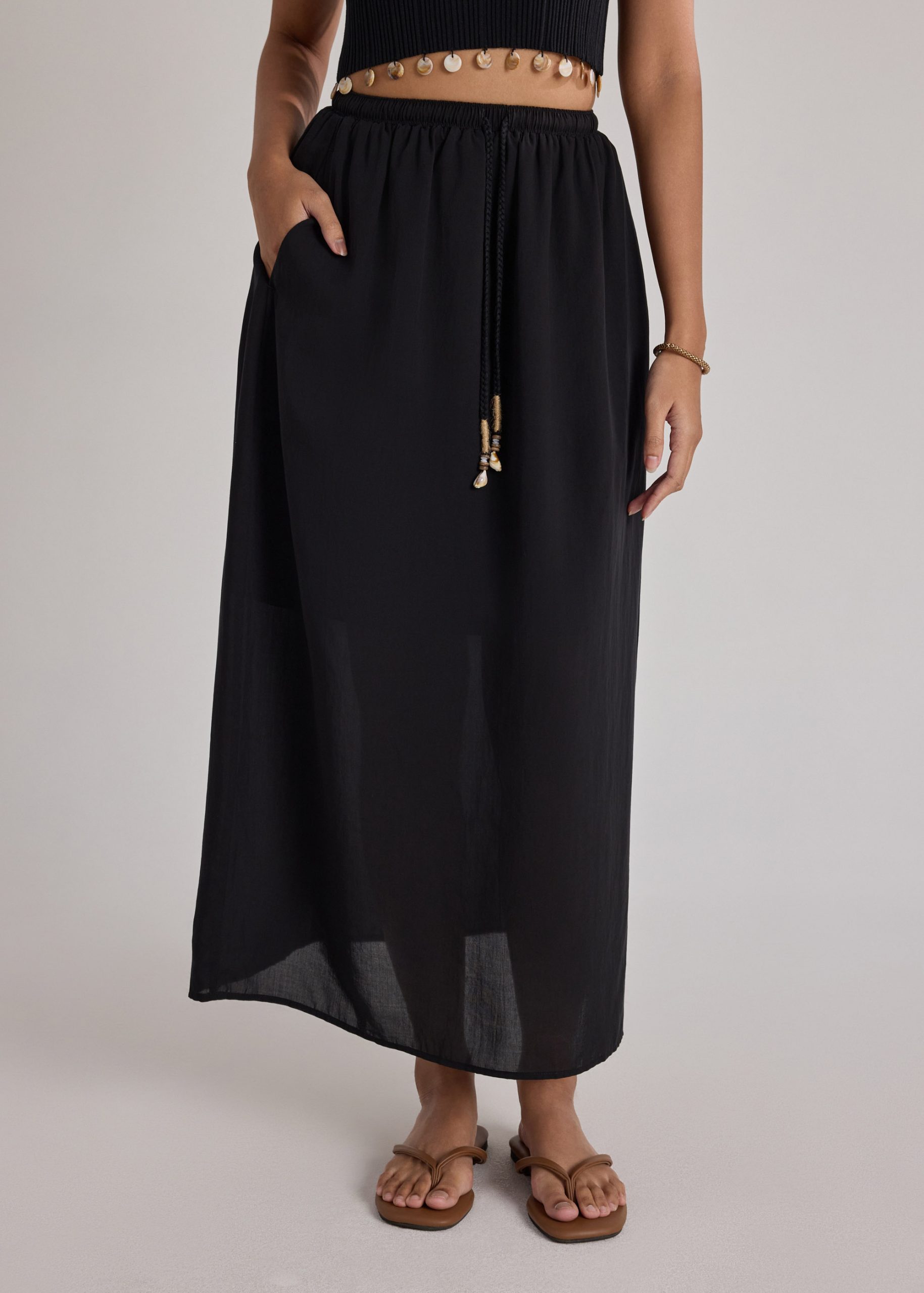 Coastal Beads Drawstring Skirt - Image 3