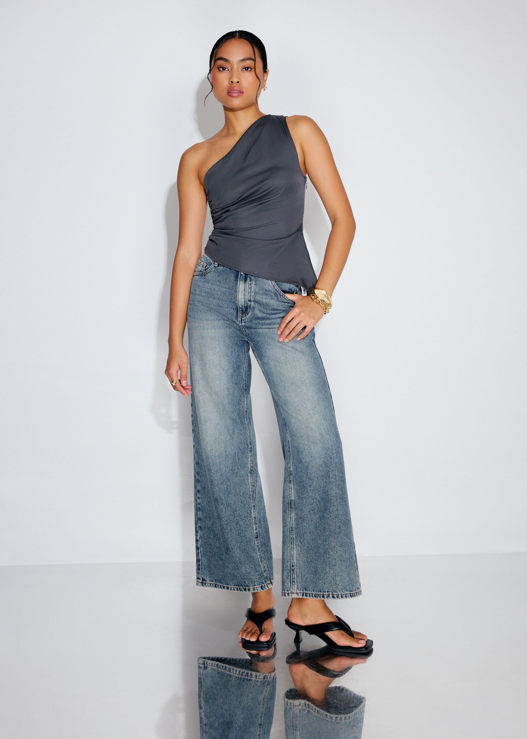 Tencel Ruched Toga Top - Image 5