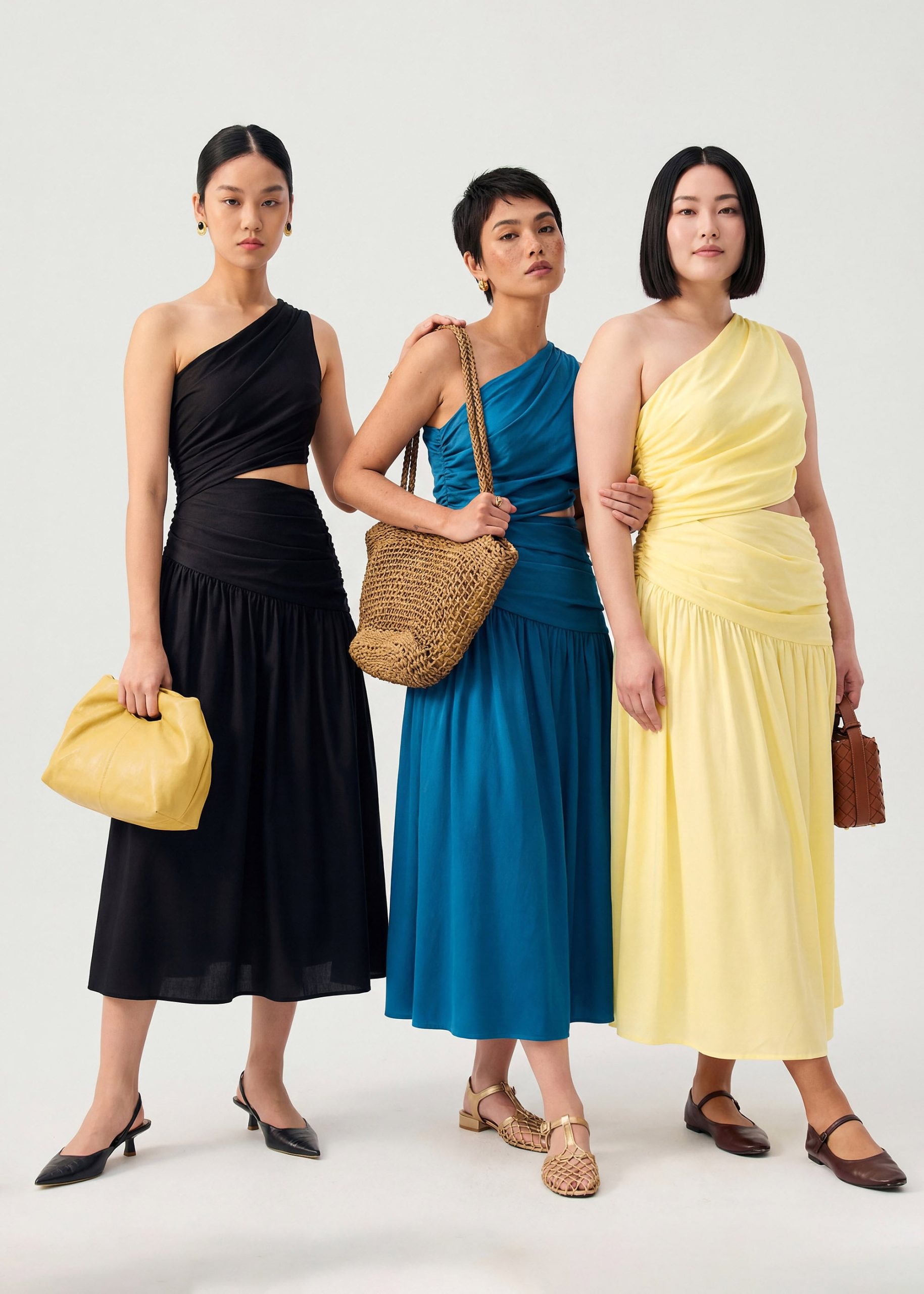 Lyocell Cut Out Toga Fit & Flare Maxi Dress - Image 11