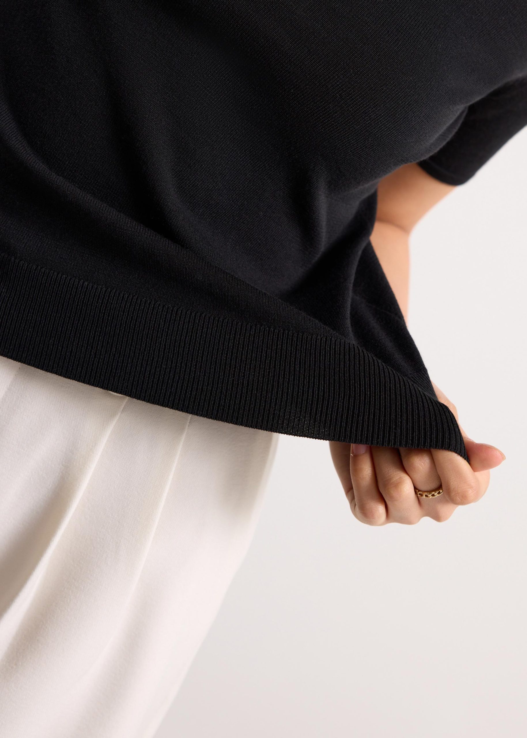 Noorie Lyocell Mock Neck Fitted Top - Image 5