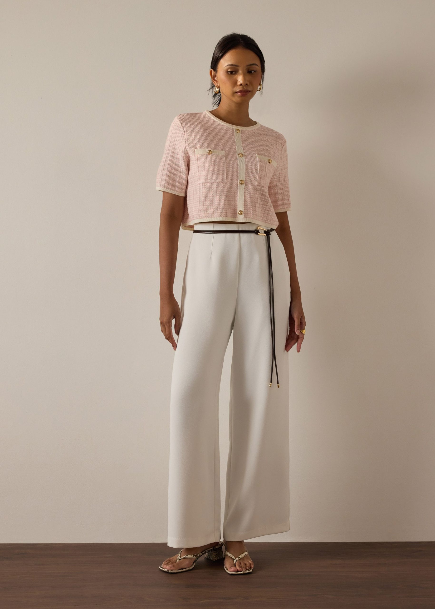 Yoko Textured Knit Boxy Top - Image 23