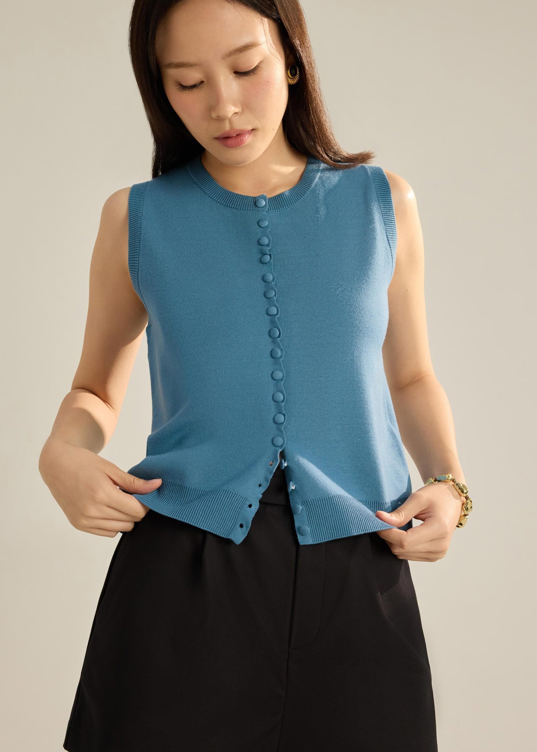 Anjali Scallop Edge Knit Top - Image 20