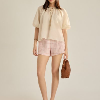 Lyocell Relaxed Front Tie Top