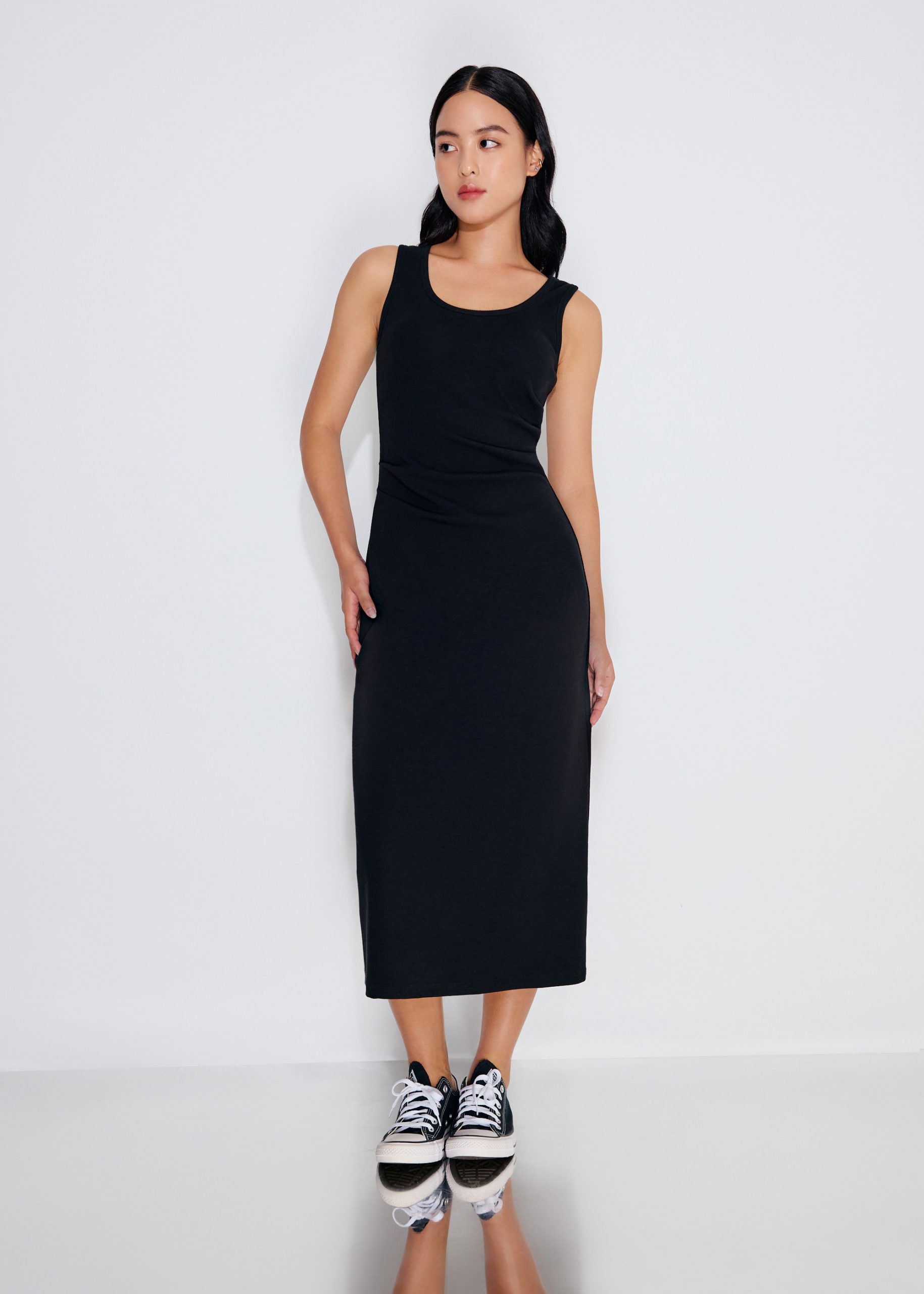 BraFree by LB Jersey Round Neck Column Midaxi Dress - Image 4