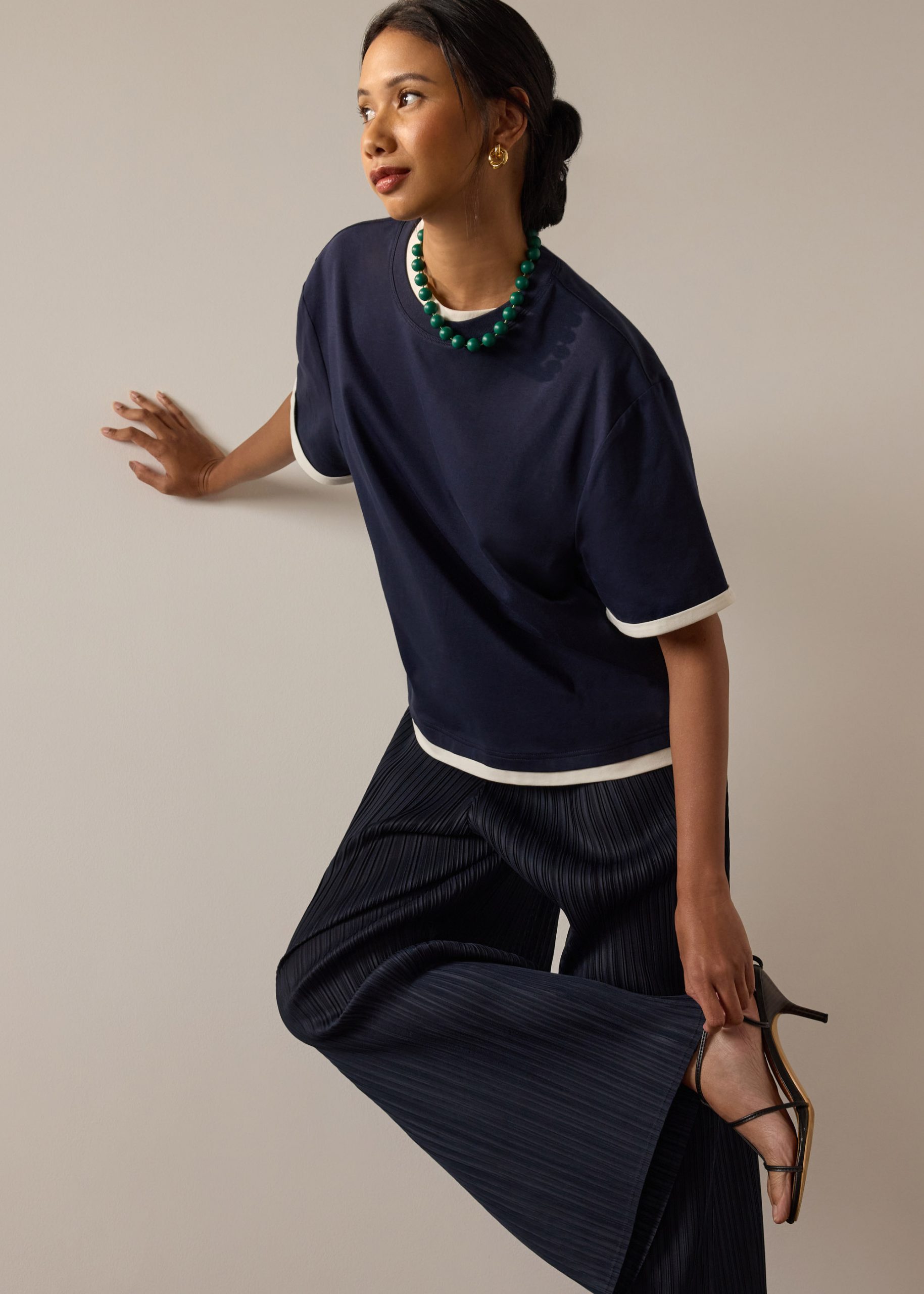Jersey Relaxed Long Tee - Image 2