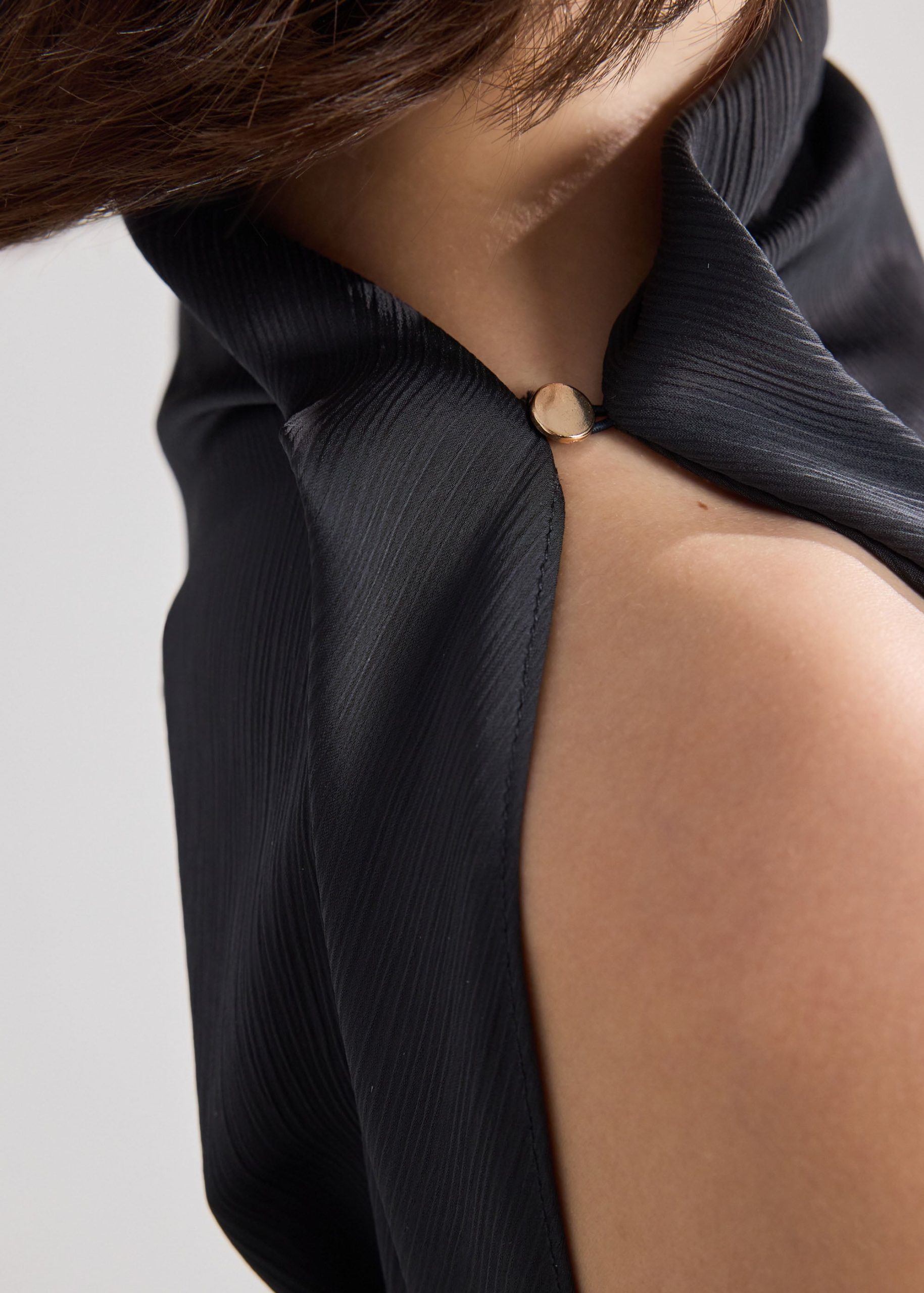 Kyuri Crinkled Satin Top - Image 7