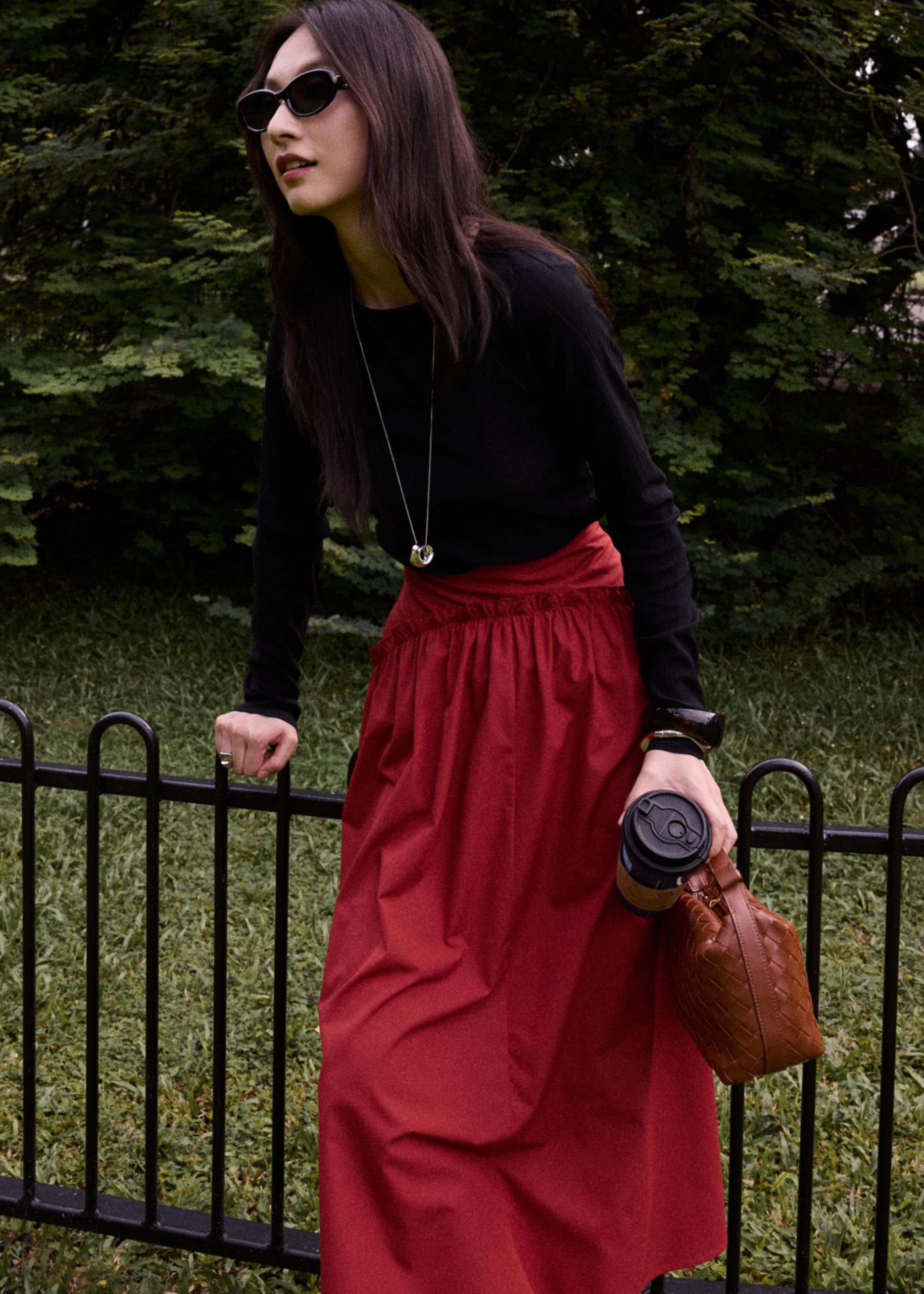 Poplin Floor Length Skirt - Image 14