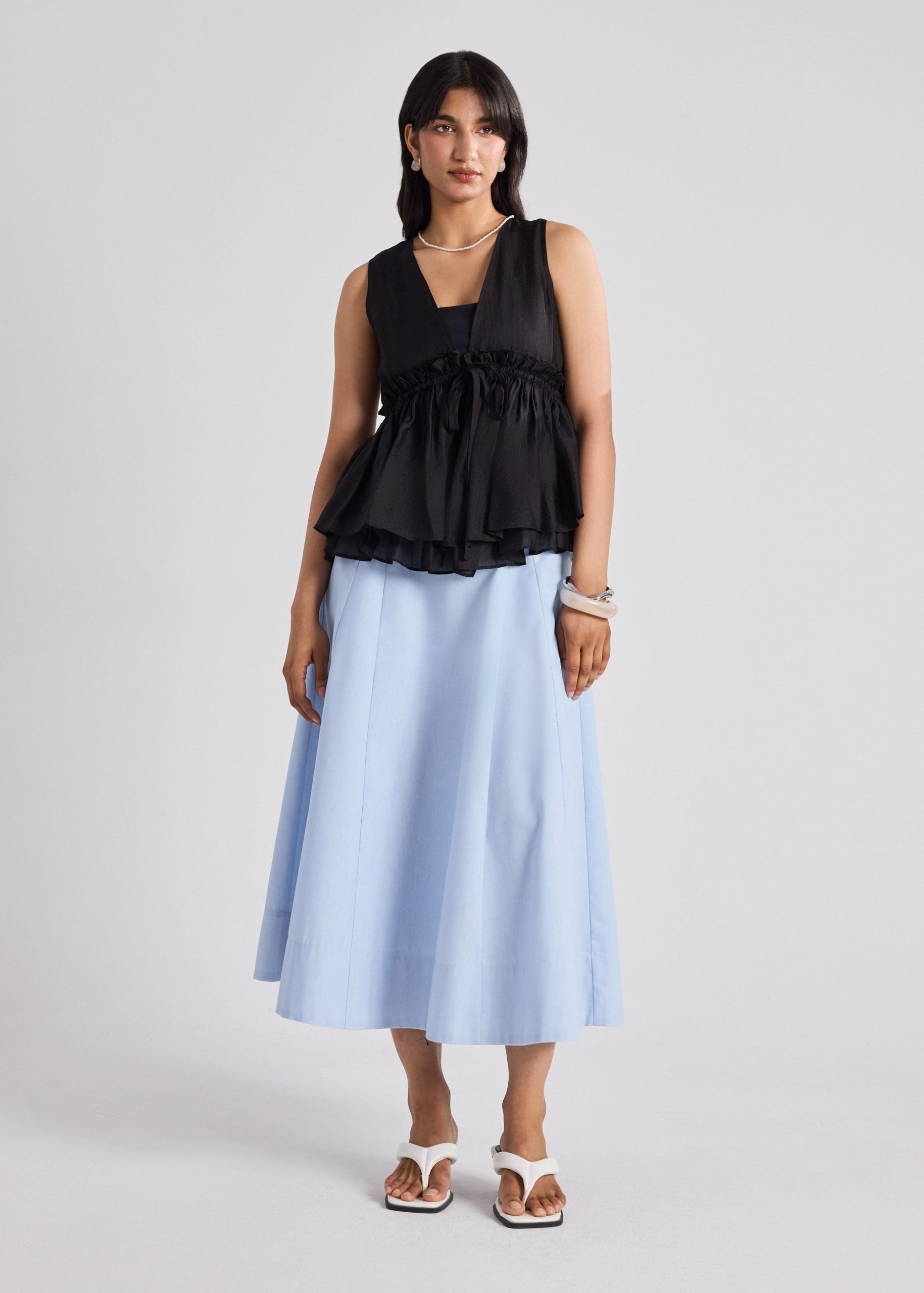 Georgette Peplum Top - Image 2