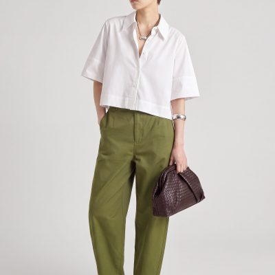 Cocoon Sleeve Crop Shirt