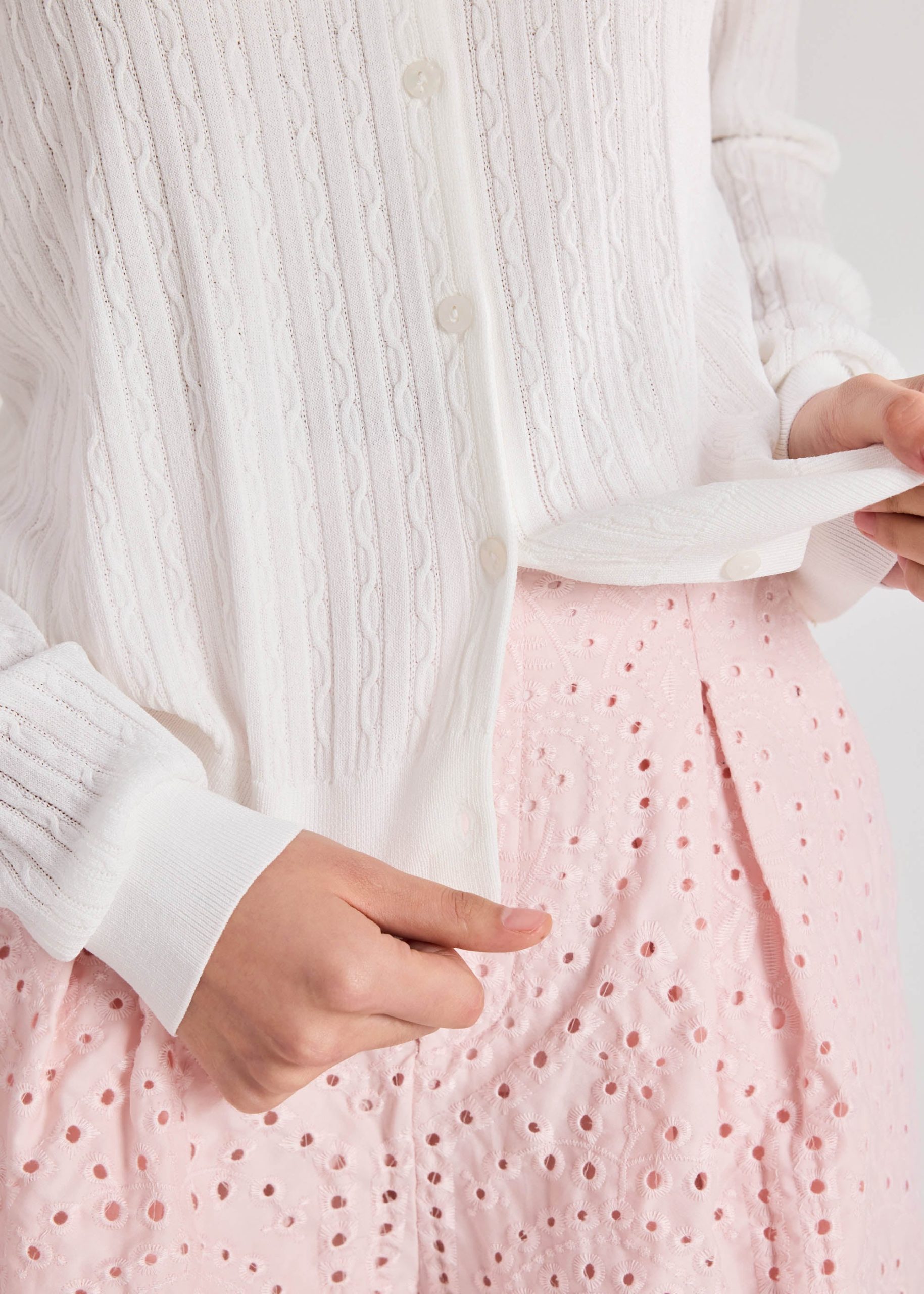 Cable Knit Cardigan - Image 16