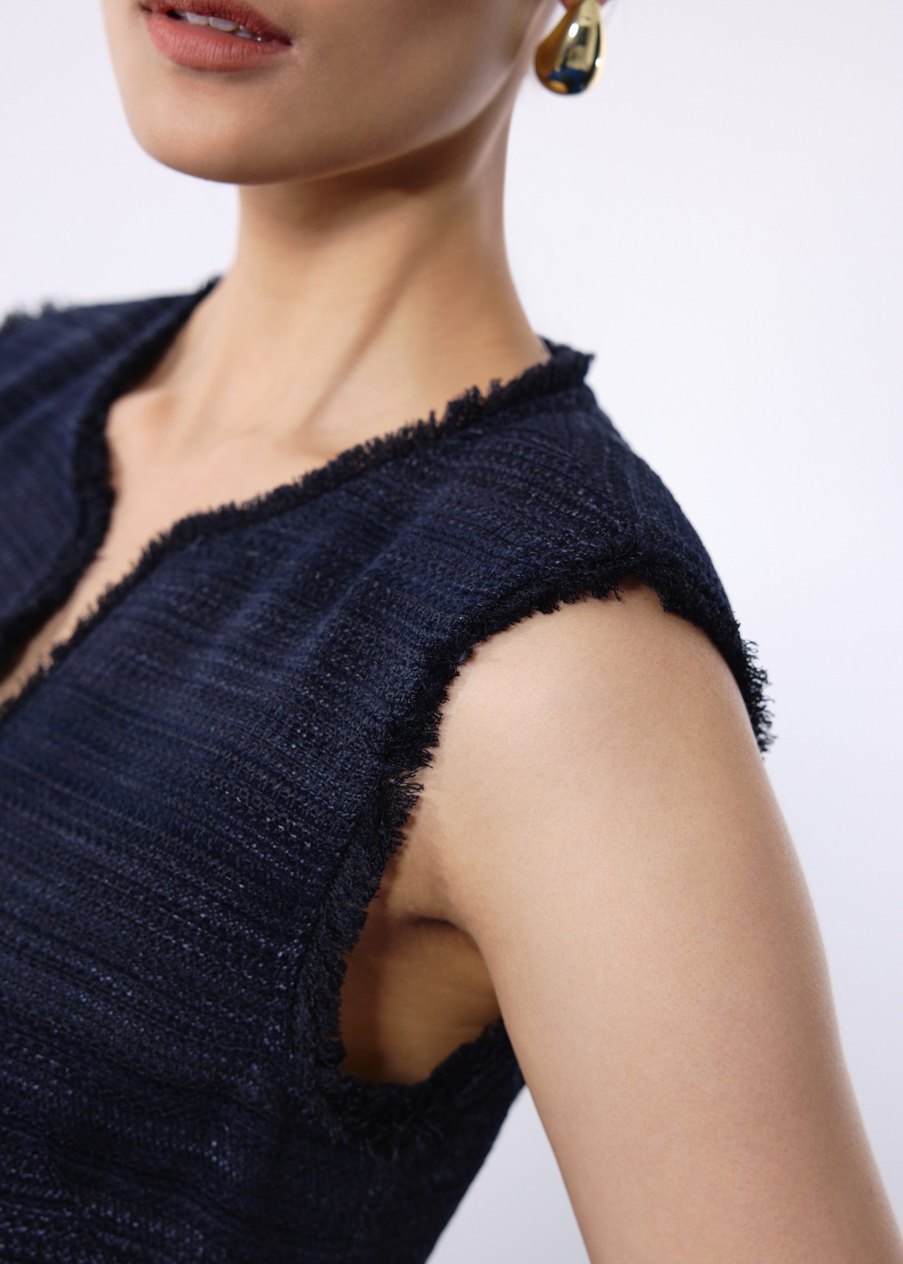 Mahita Jacquard Tweed A-line Mini Dress - Image 4