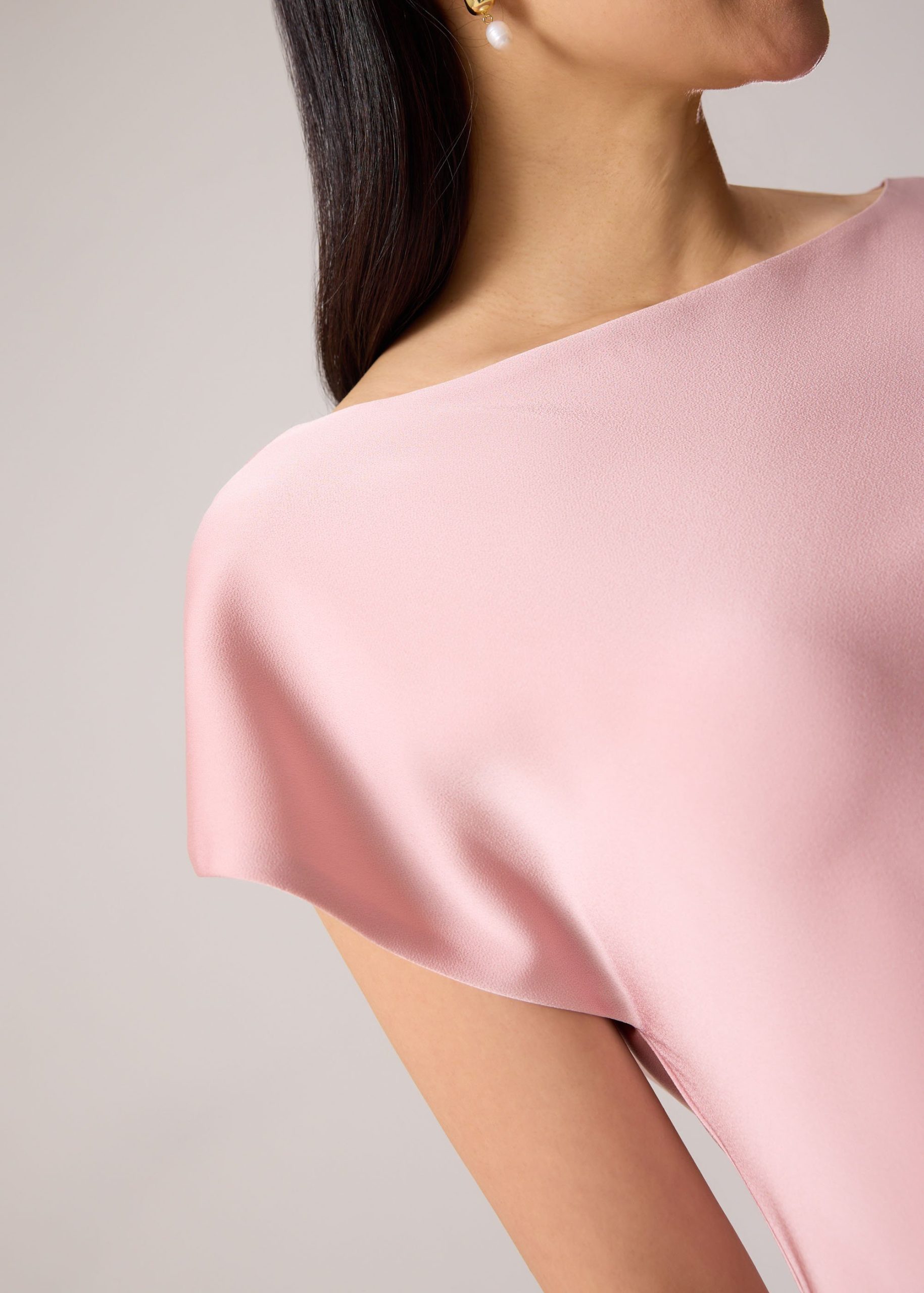 Satin Bias Cut Midaxi Dress - Image 8