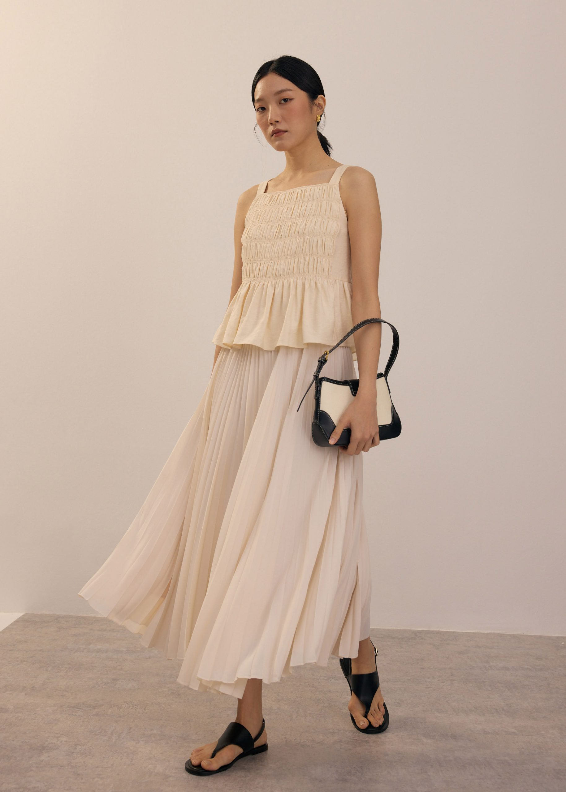Square Neck Peplum Top - Image 7