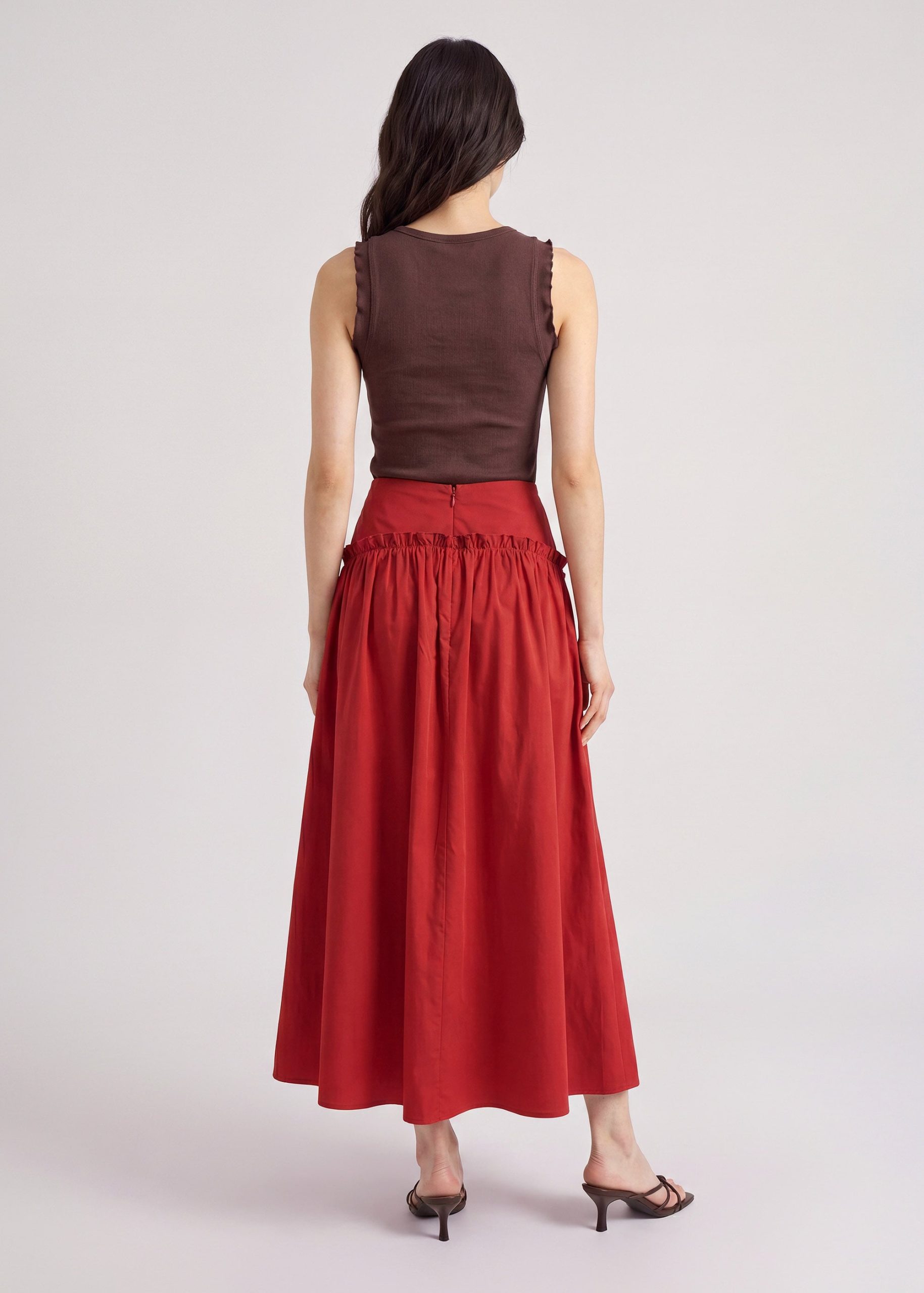 Poplin Floor Length Skirt - Image 9