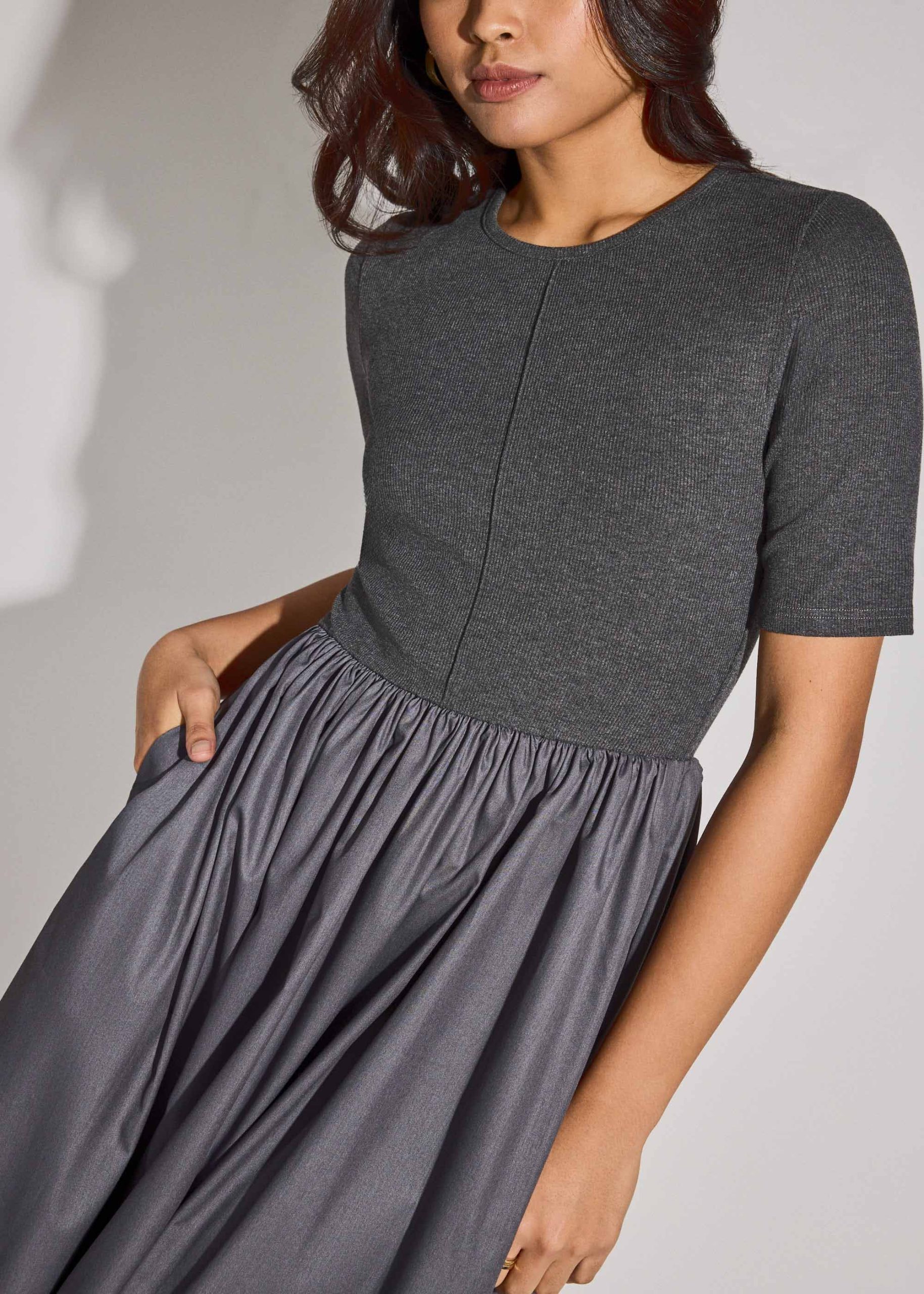 Jersey Fit & Flare Midaxi Dress - Image 10