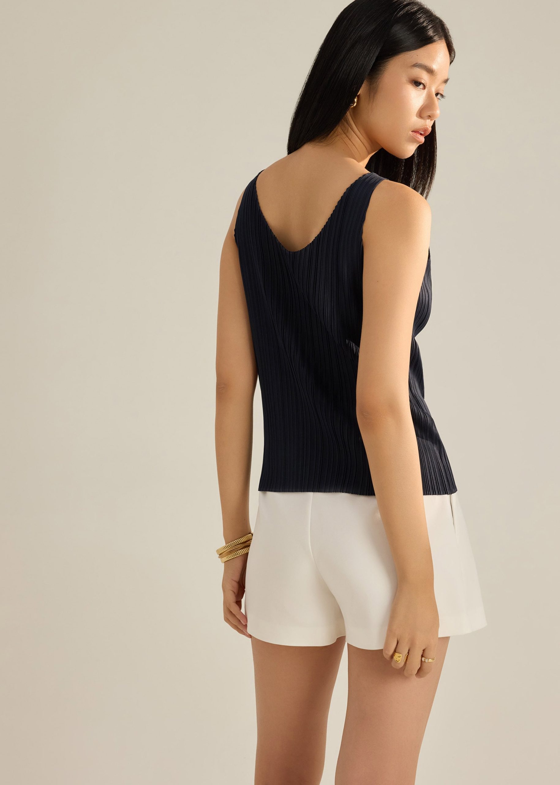 Sora Multi-way Plissé Tank - Image 15