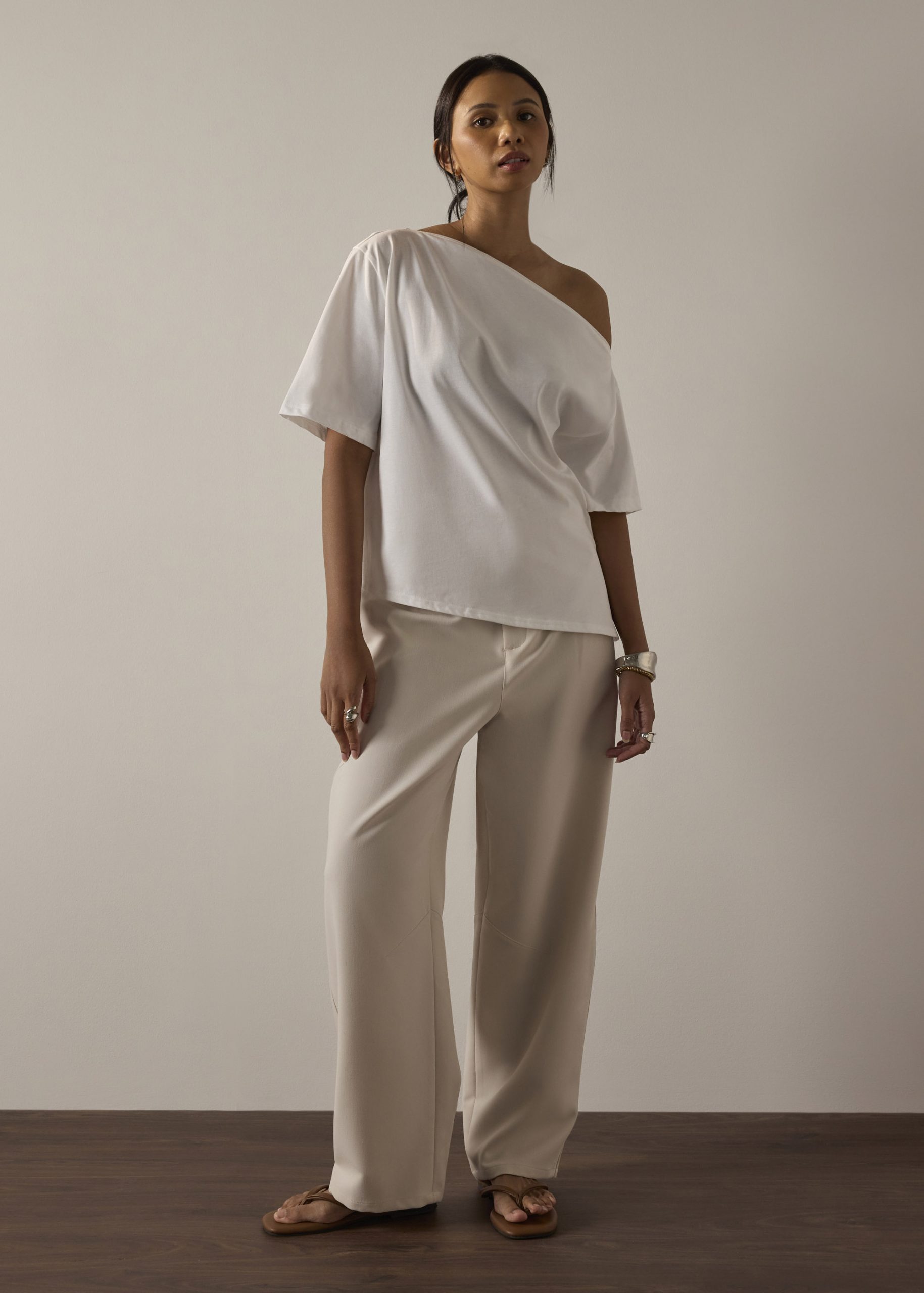 Jersey Relaxed Asymmetric Tee - Image 4